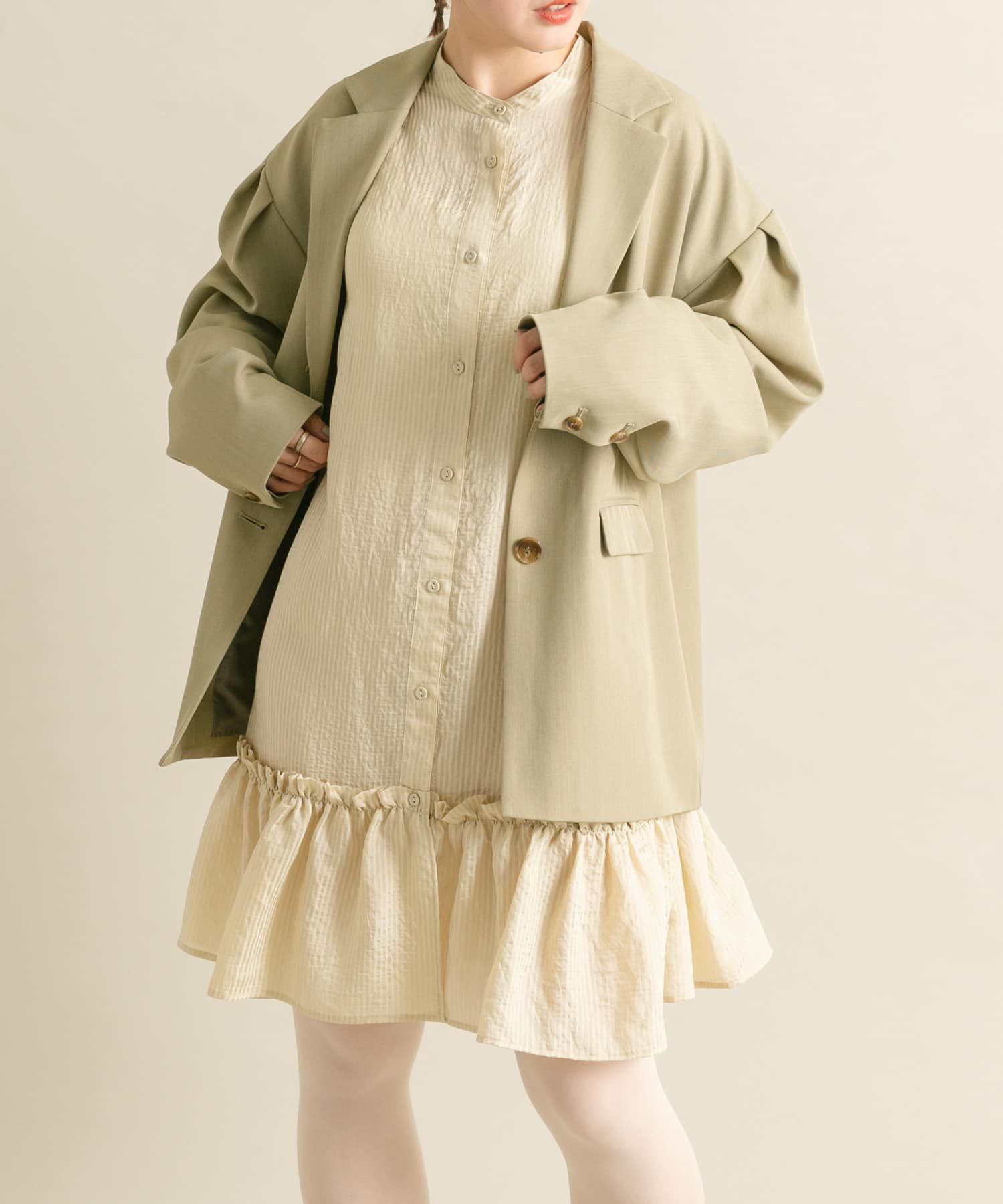 身長：160cm サイズ：one