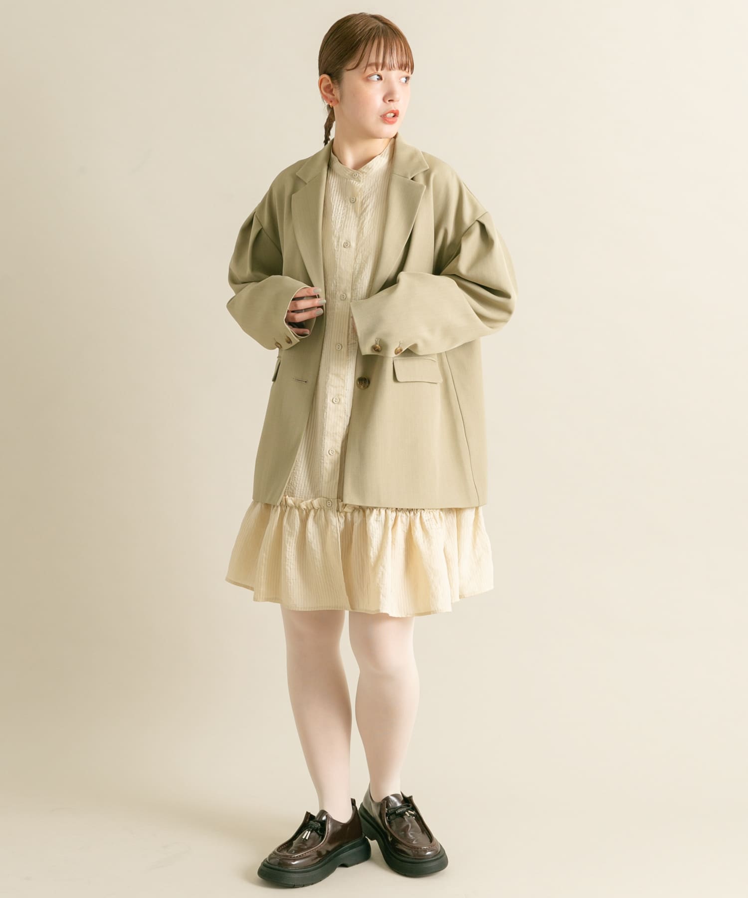 身長：160cm サイズ：one