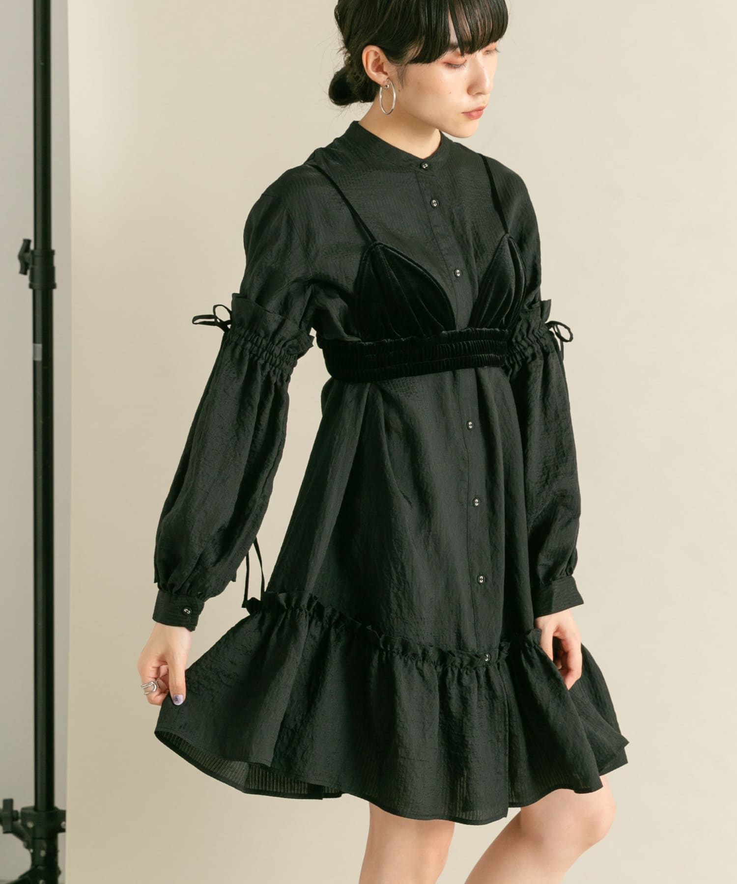 身長：160cm サイズ：one