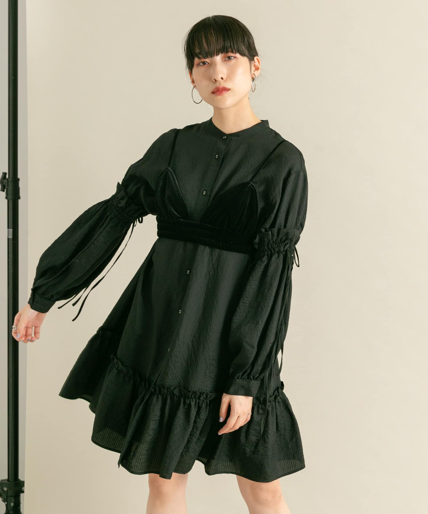 身長：160cm サイズ：one