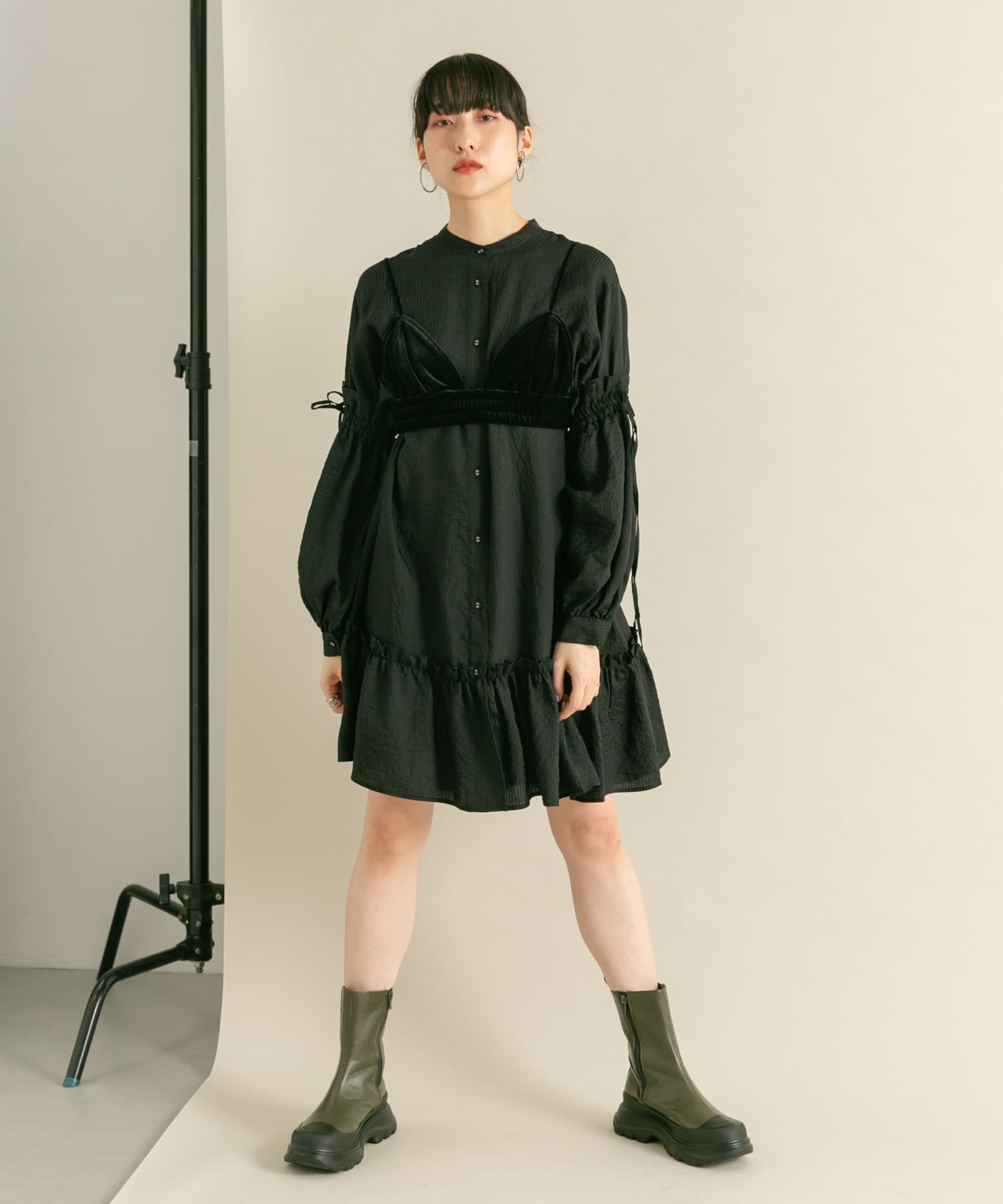 身長：160cm サイズ：one