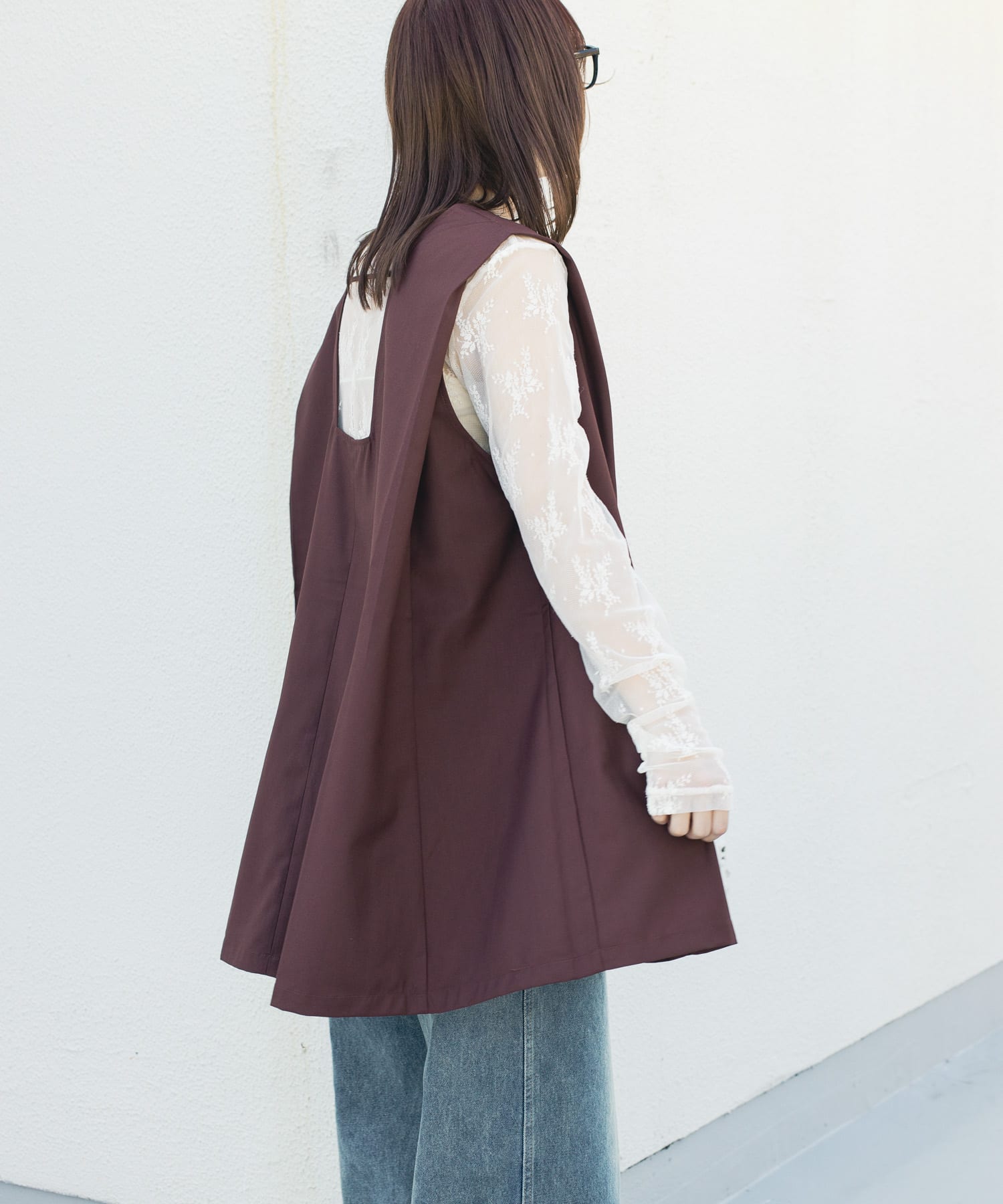 身長：160cm サイズ：one