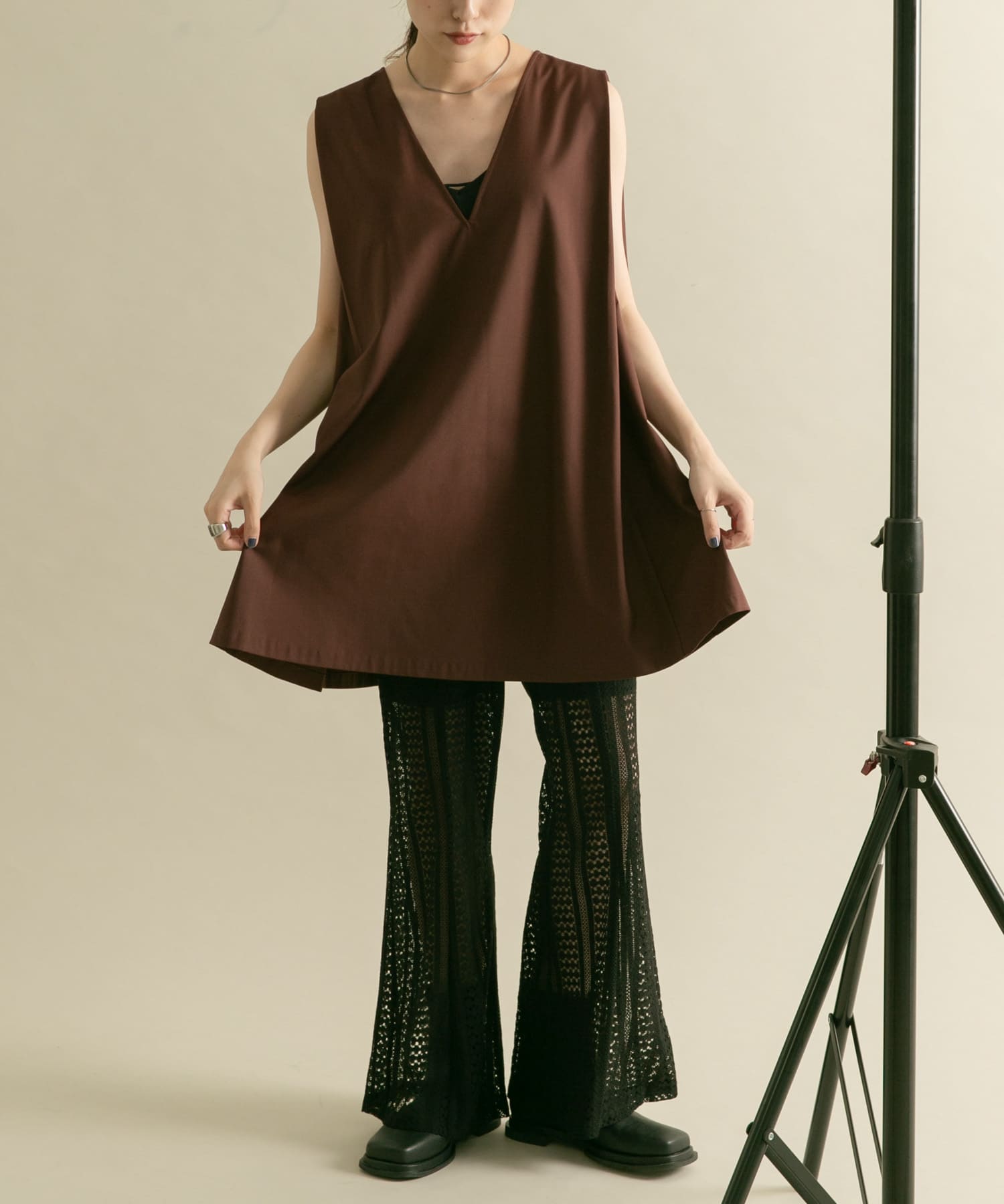 身長：160cm サイズ：one