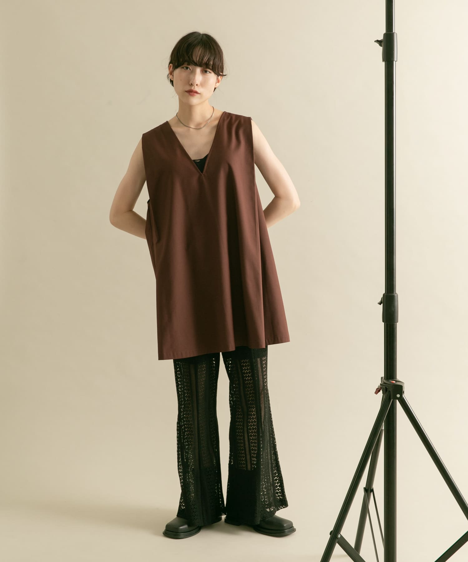 身長：160cm サイズ：one