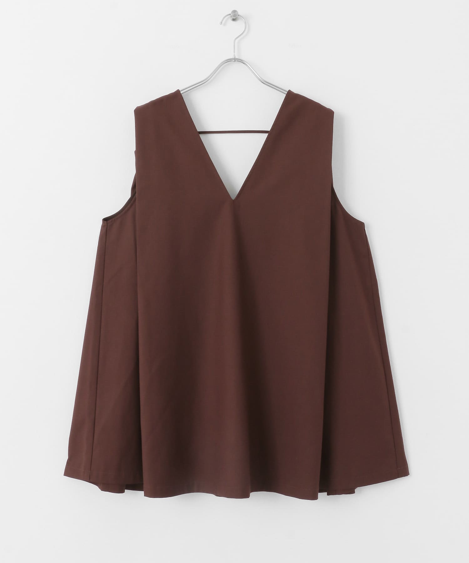 ショルダータックミニワンピース BROWN one