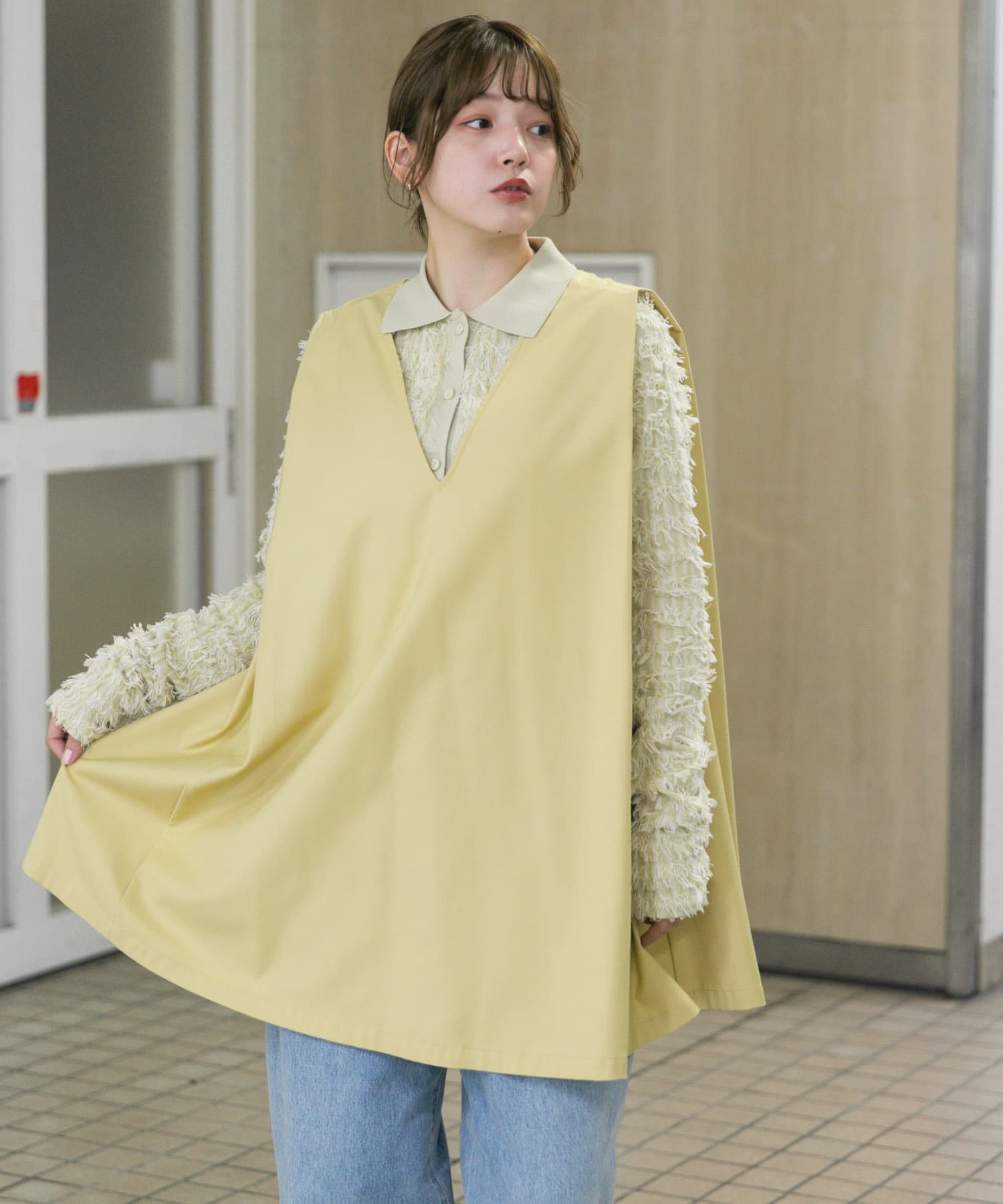 身長：160cm サイズ：one