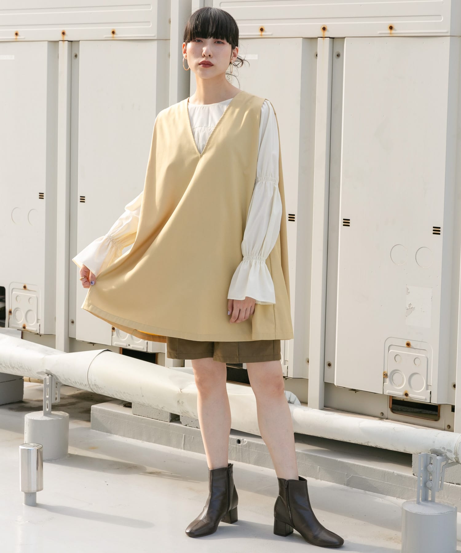 身長：160cm サイズ：one