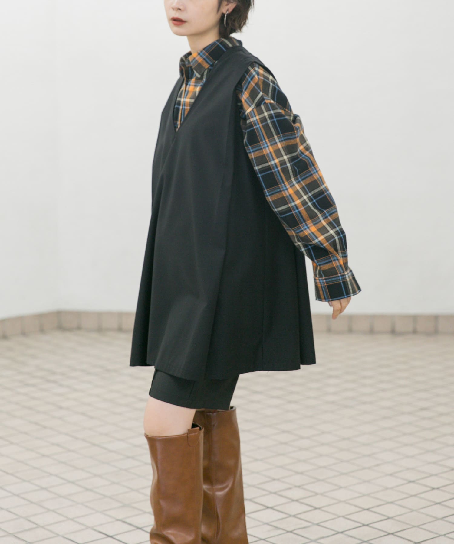 身長：160cm サイズ：one