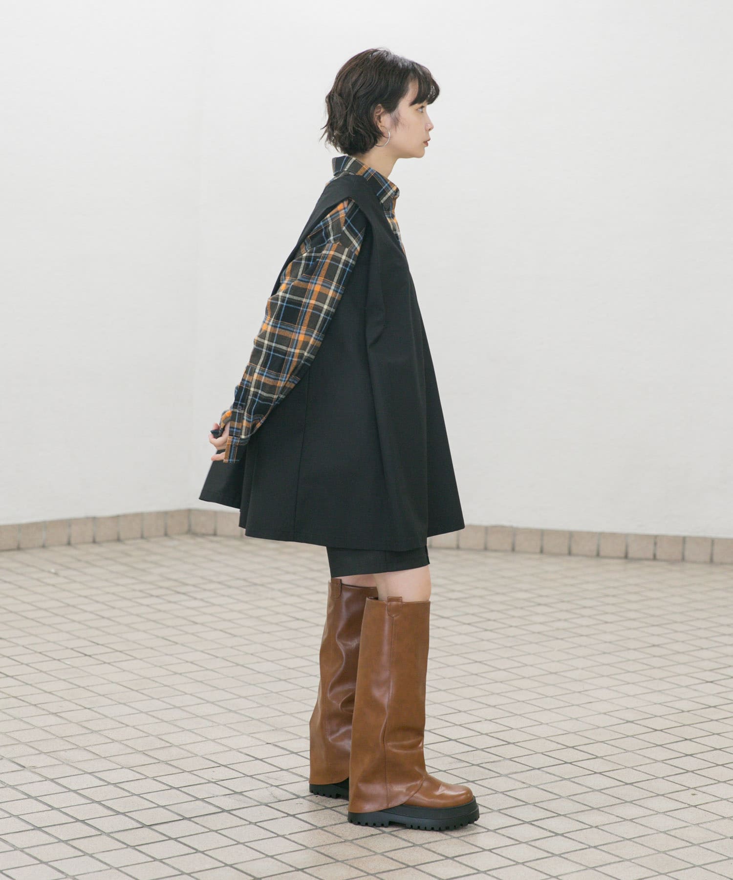 身長：160cm サイズ：one