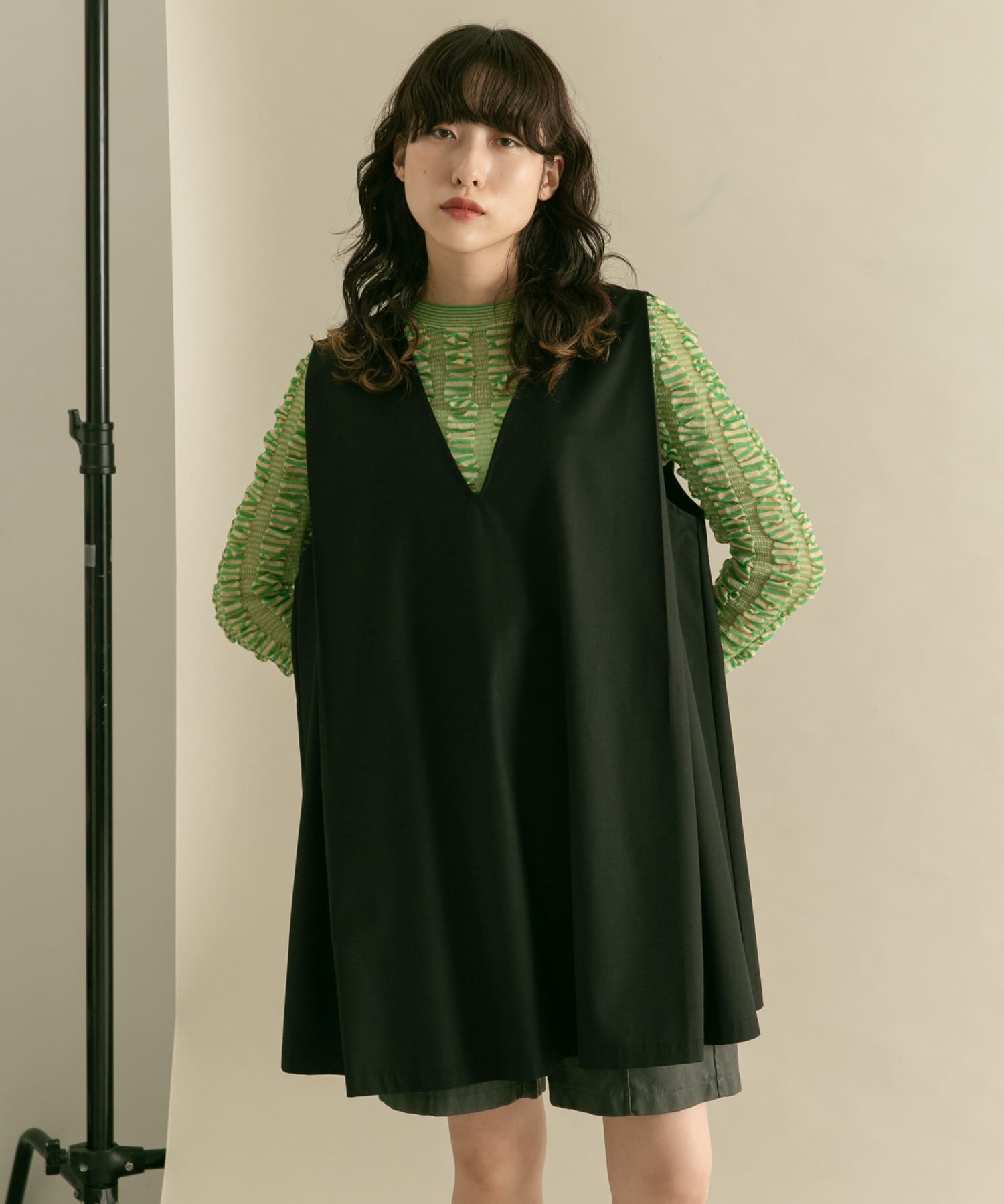 身長：160cm サイズ：one