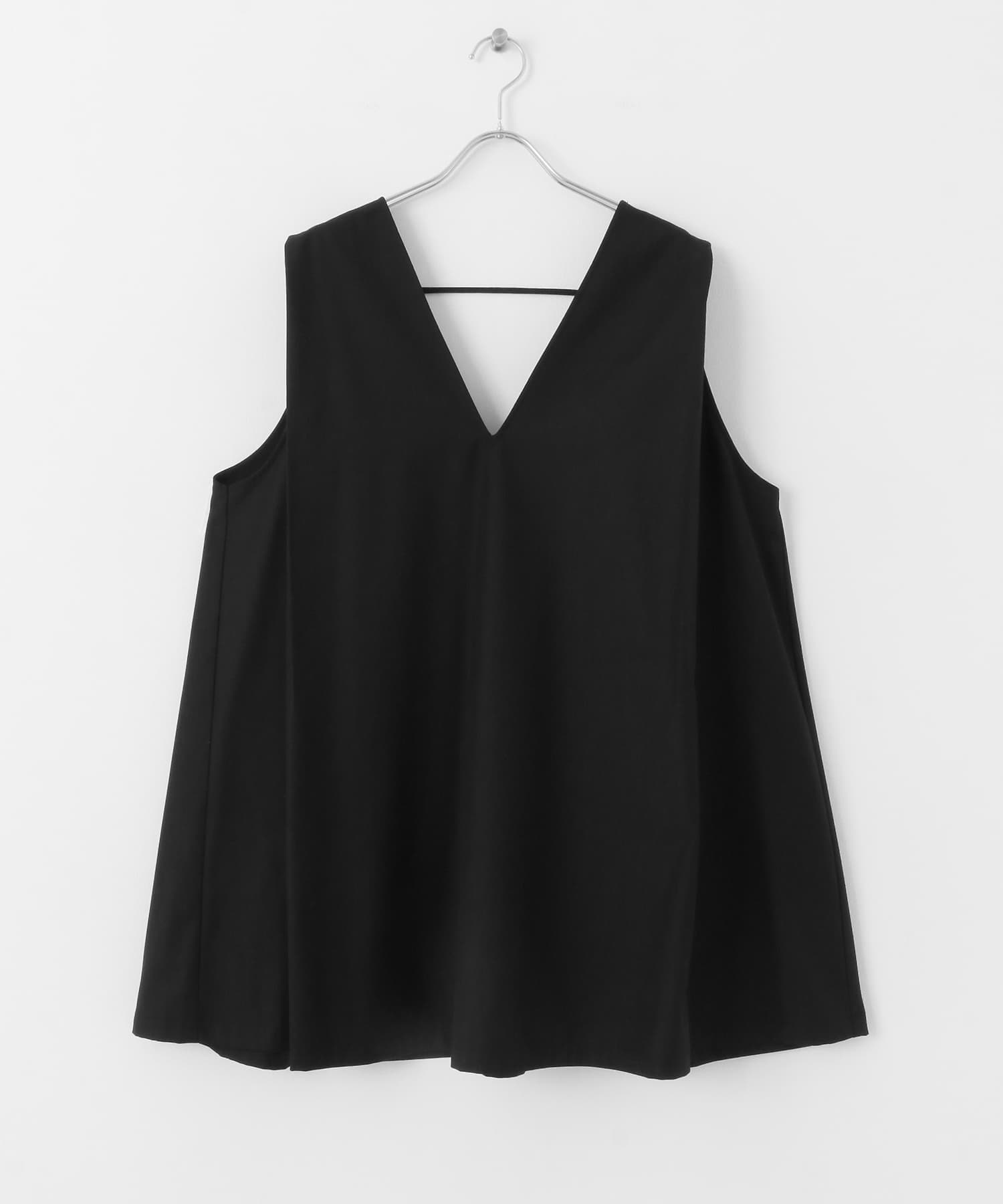 ショルダータックミニワンピース BLACK one
