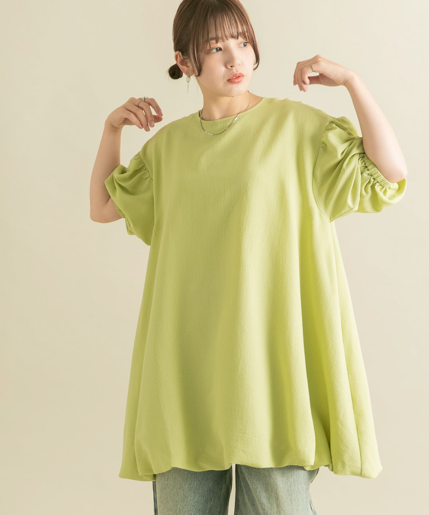 身長：160cm サイズ：one