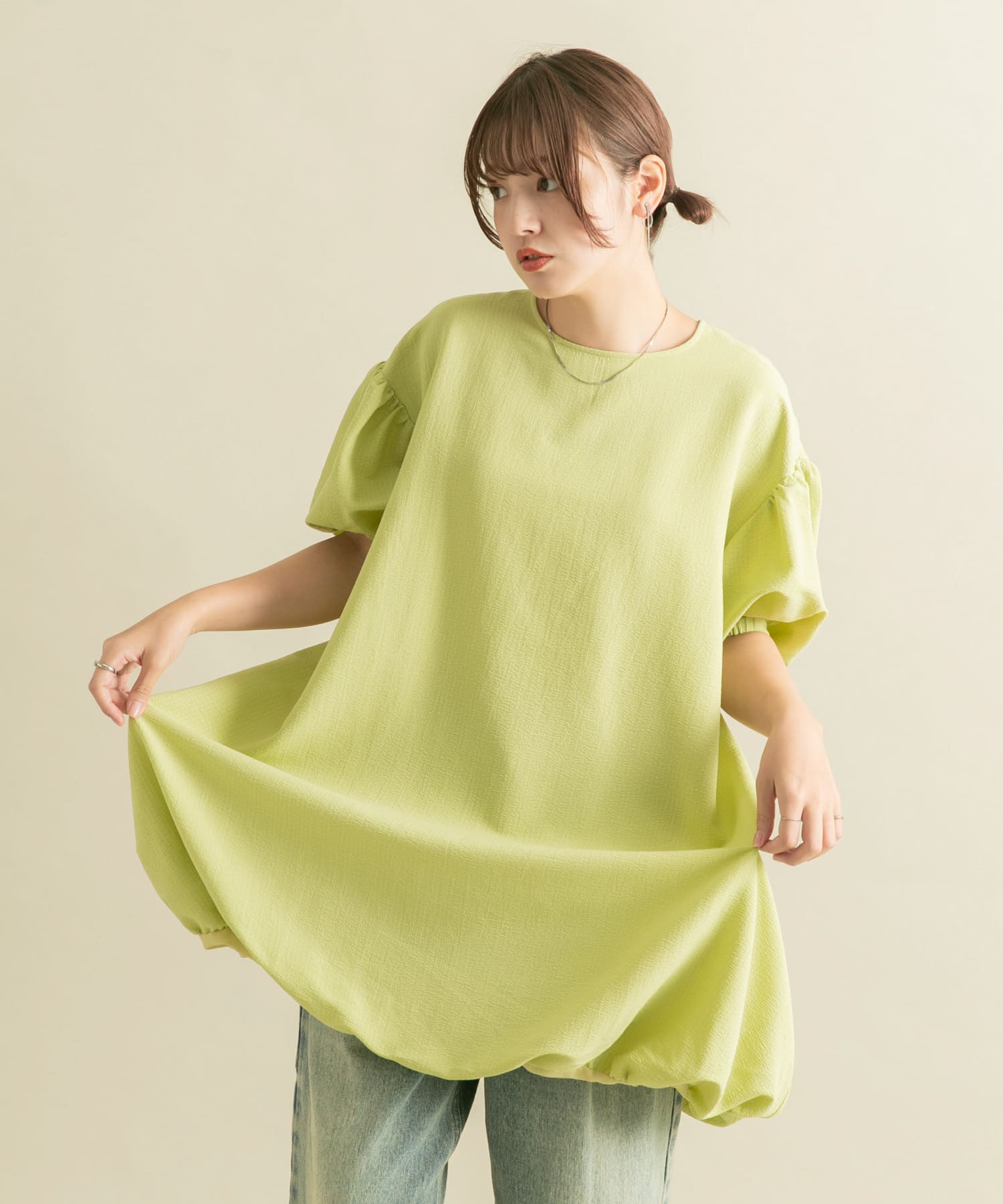 身長：160cm サイズ：one