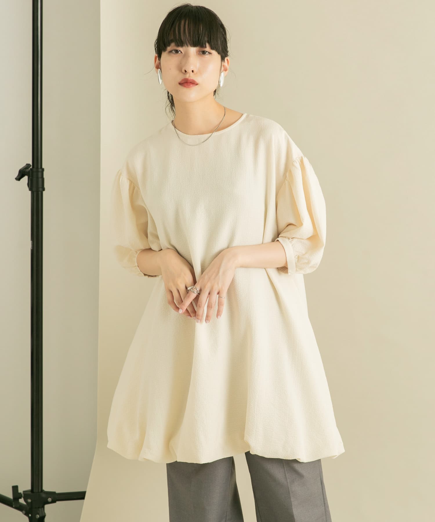 身長：160cm サイズ：one