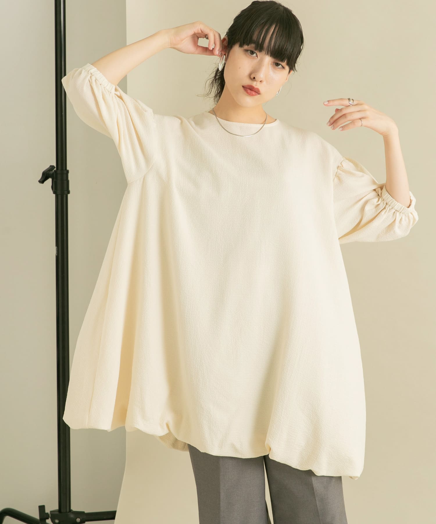 身長：160cm サイズ：one