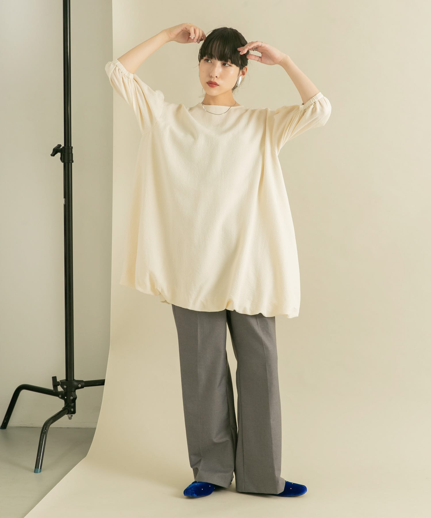 身長：160cm サイズ：one
