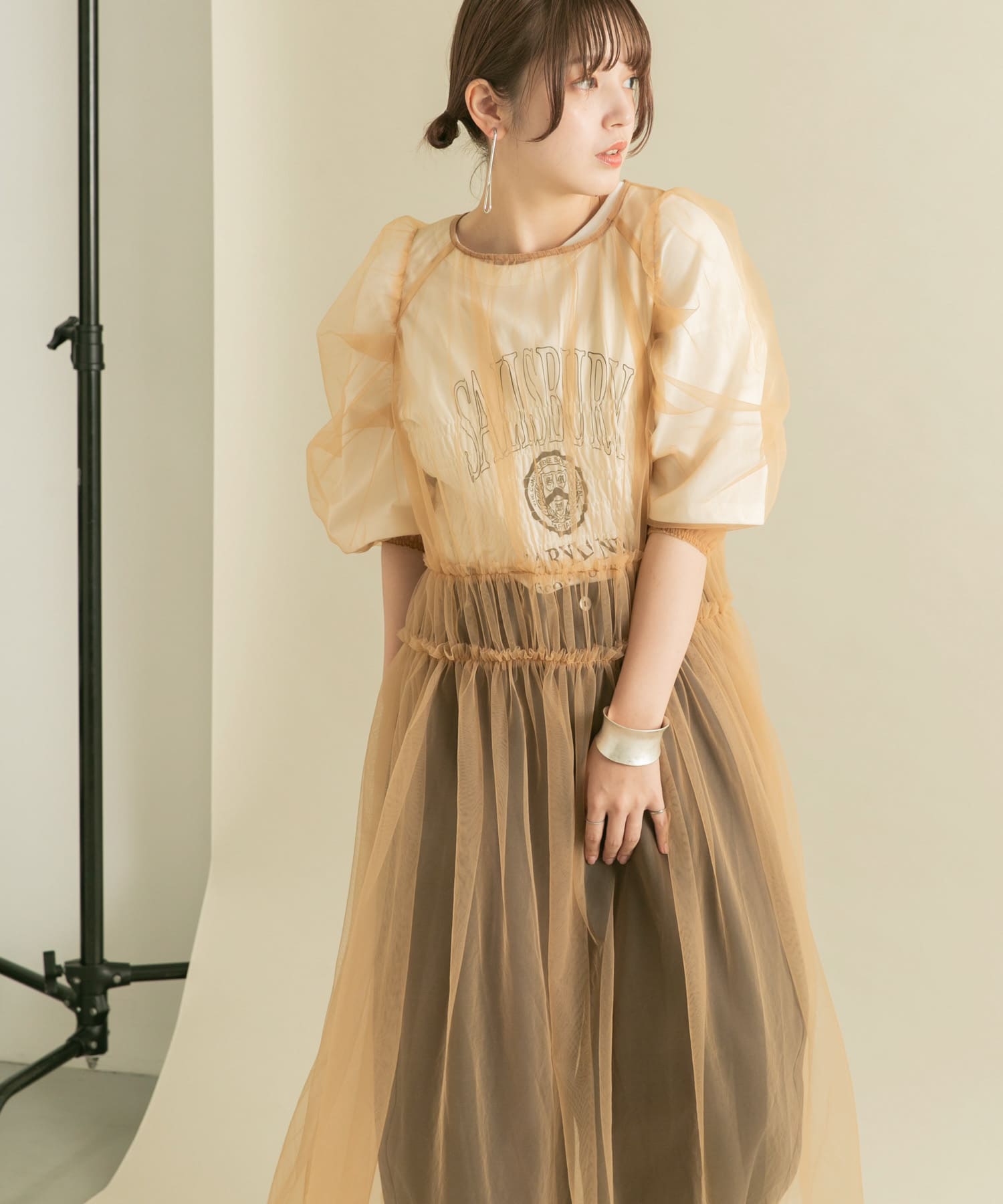 身長：160cm サイズ：one