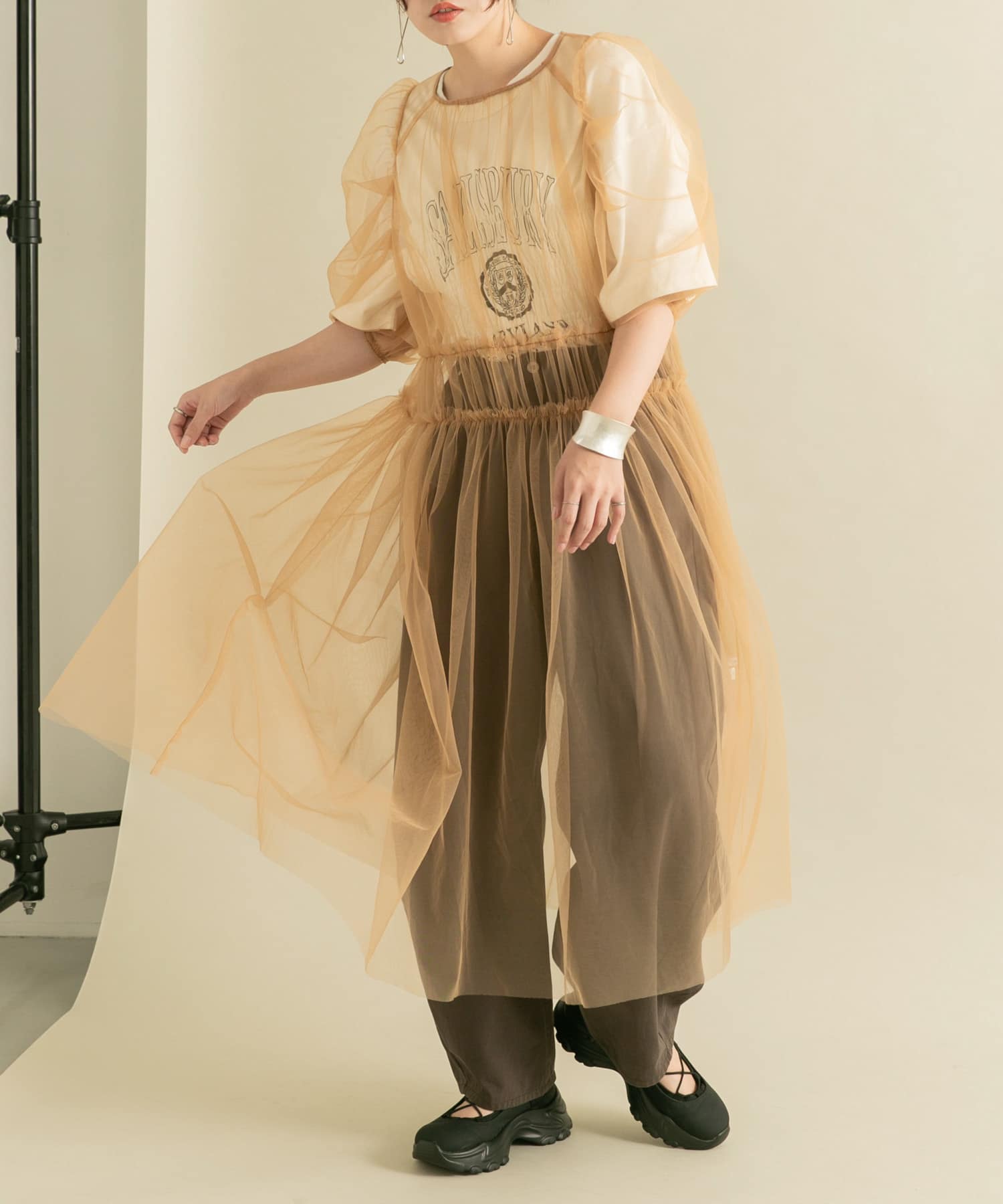 身長：160cm サイズ：one