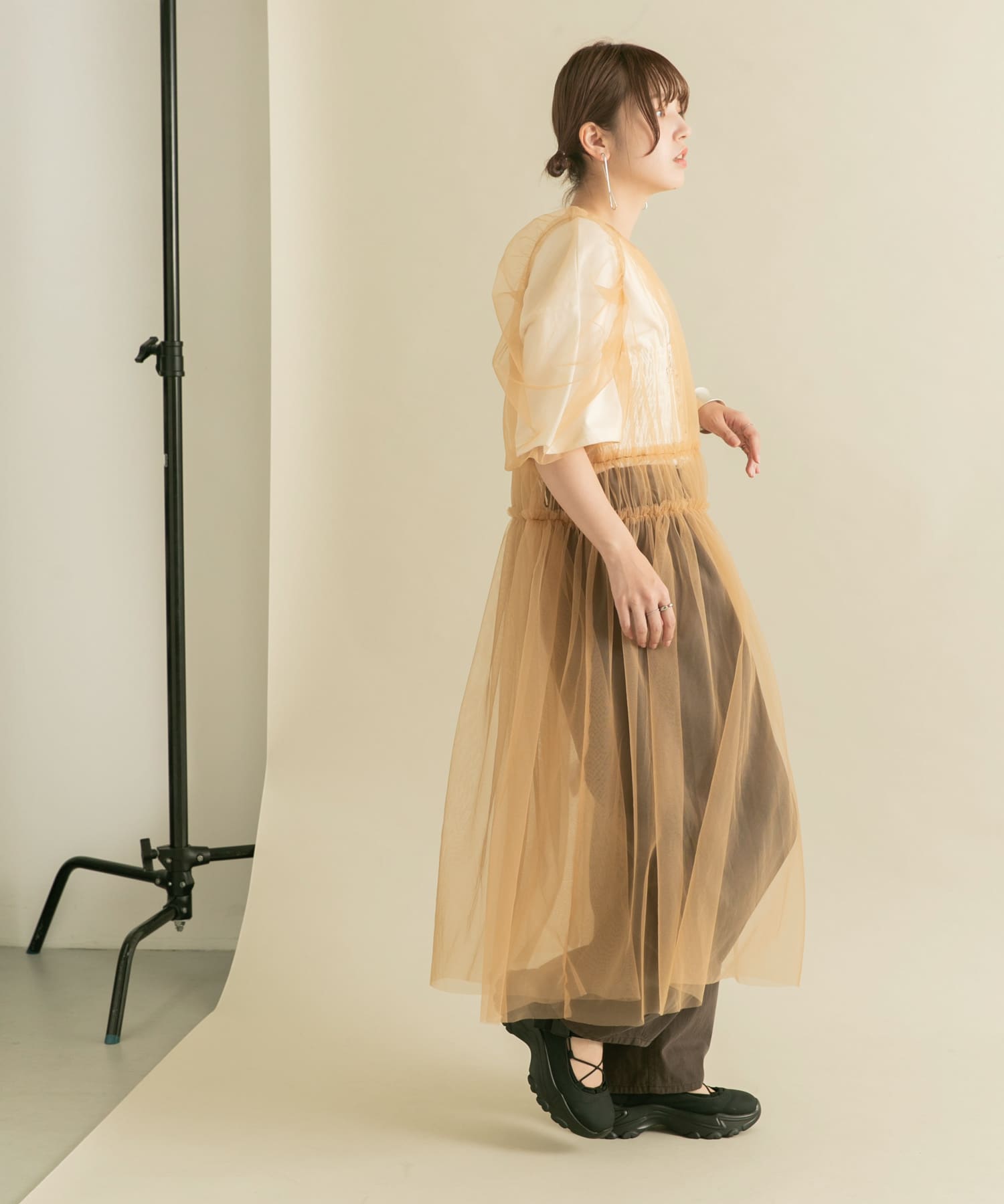 身長：160cm サイズ：one
