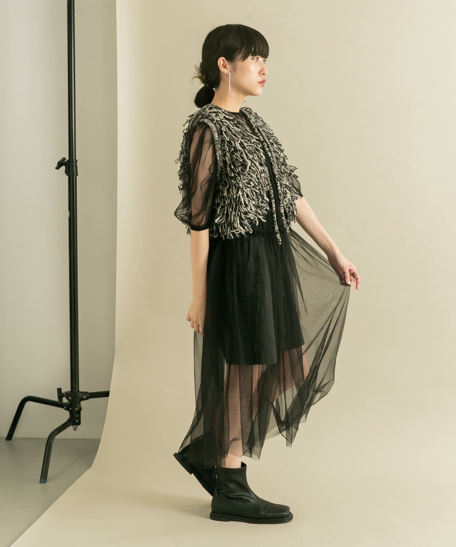 身長：160cm サイズ：one