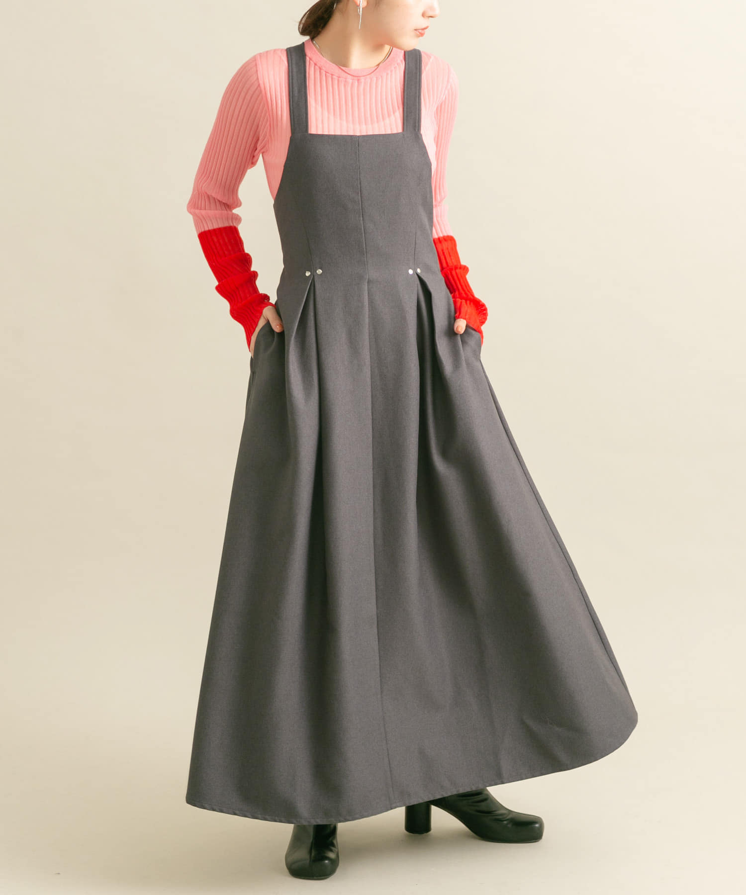 身長：160cm サイズ：one