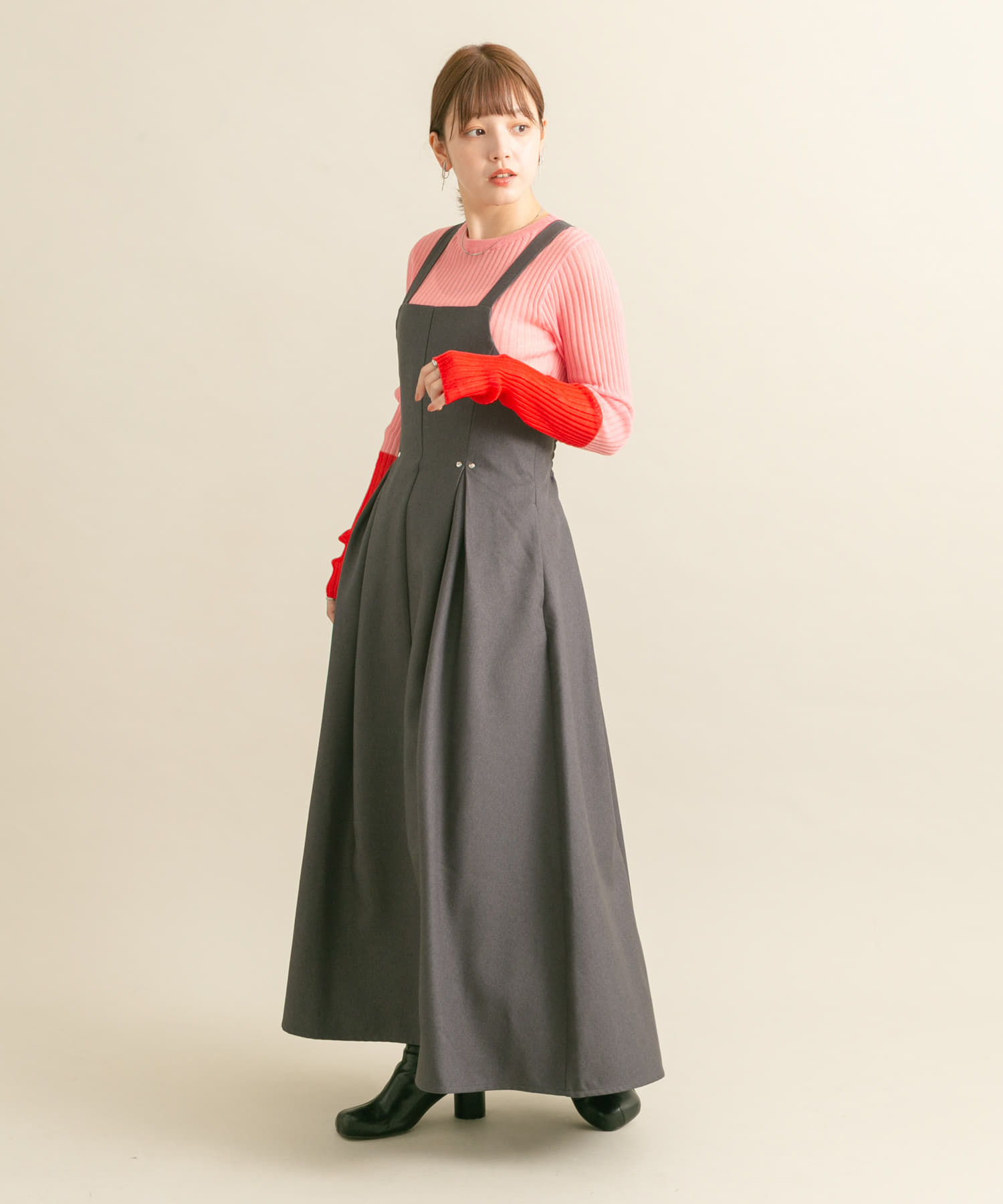 身長：160cm サイズ：one