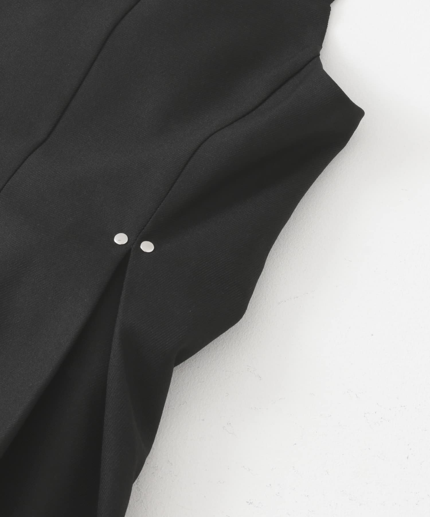 フロントタックジャンパースカート BLACK one