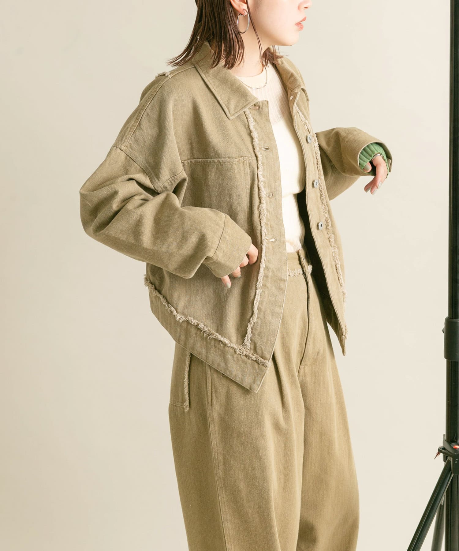 身長：160cm サイズ：one