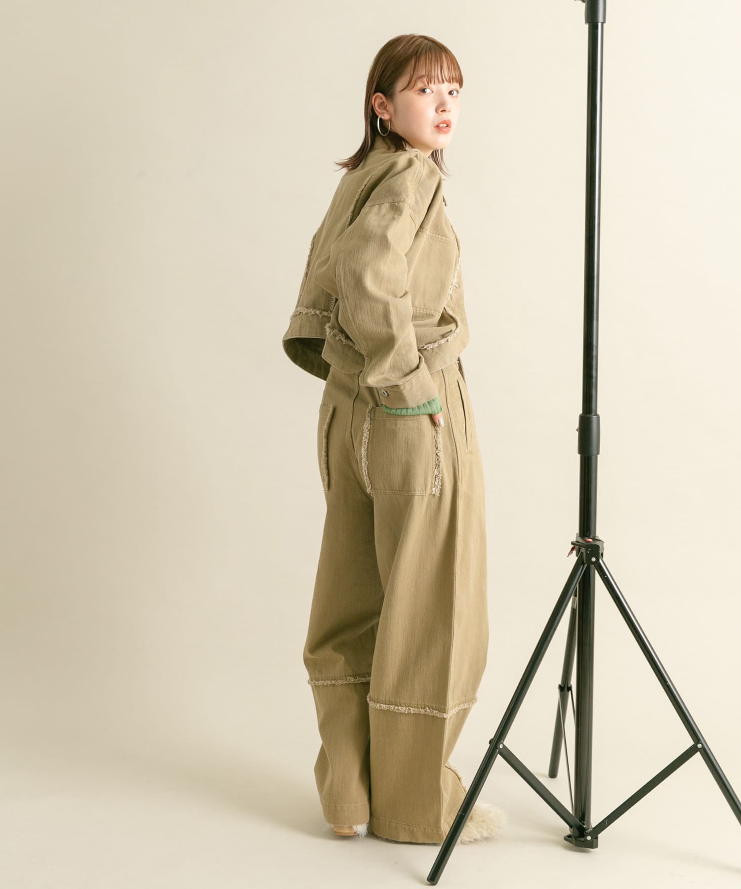 身長：160cm サイズ：one