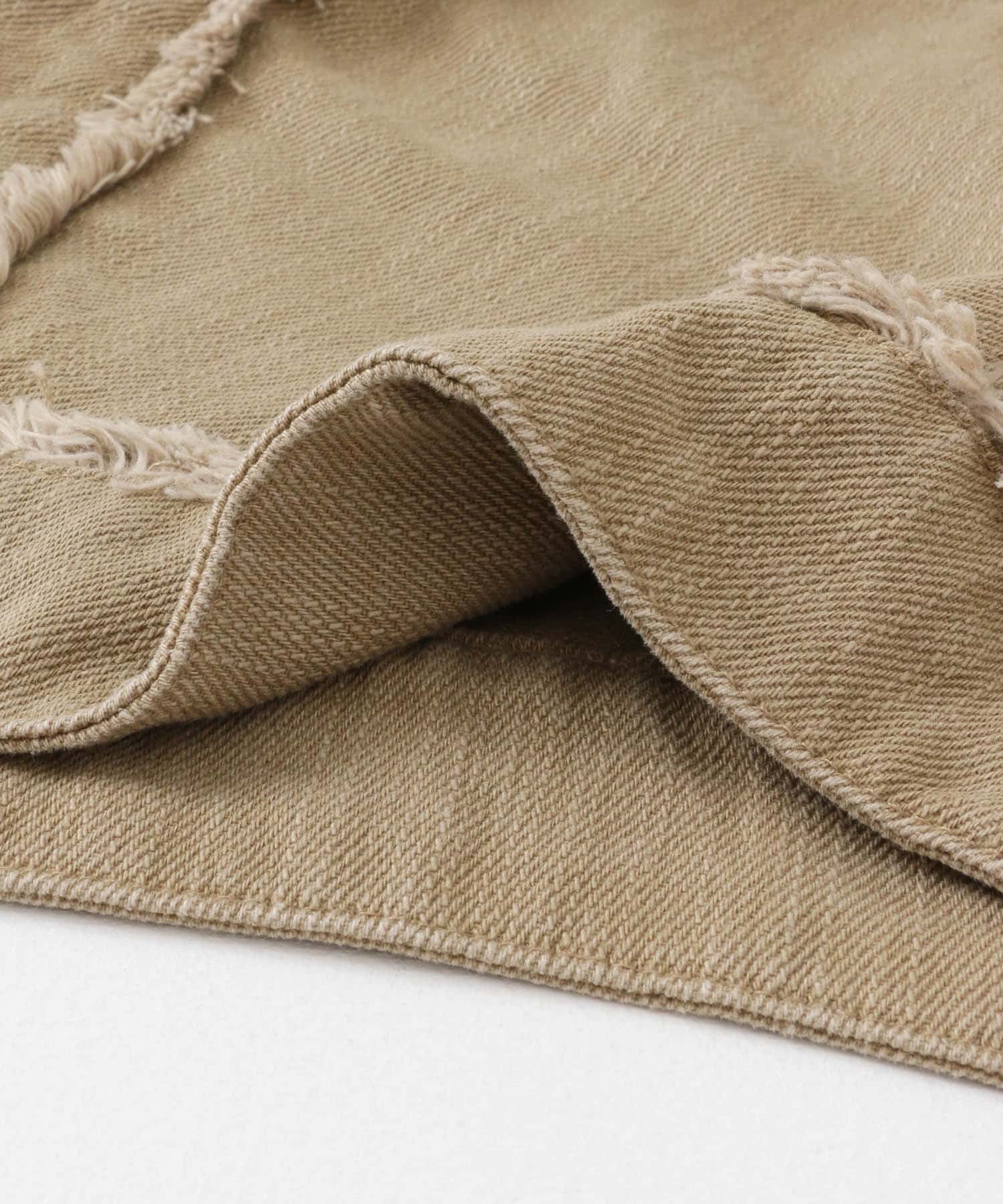 フリンジカーブヘムジャケット KHAKI one