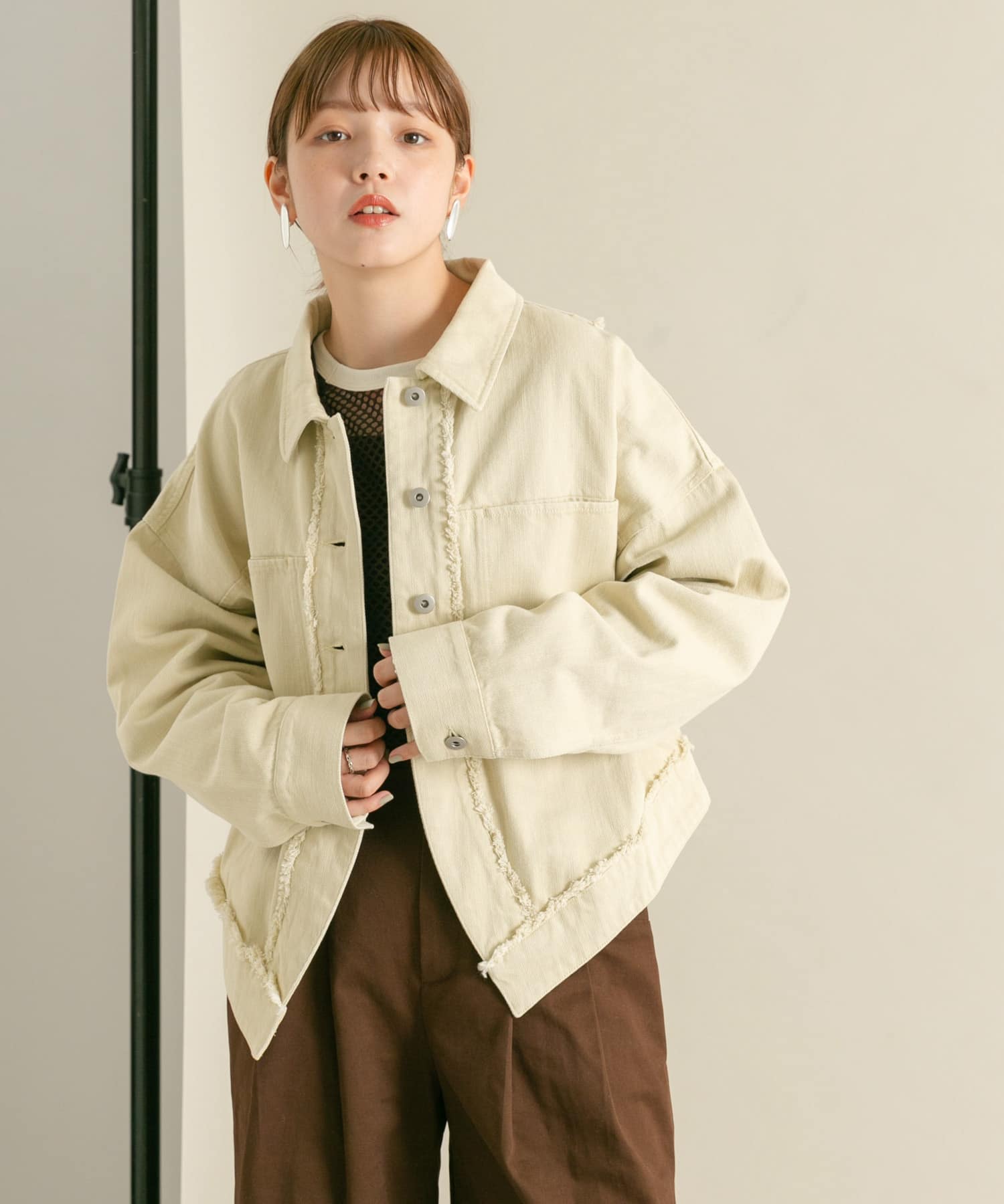 身長：160cm サイズ：one