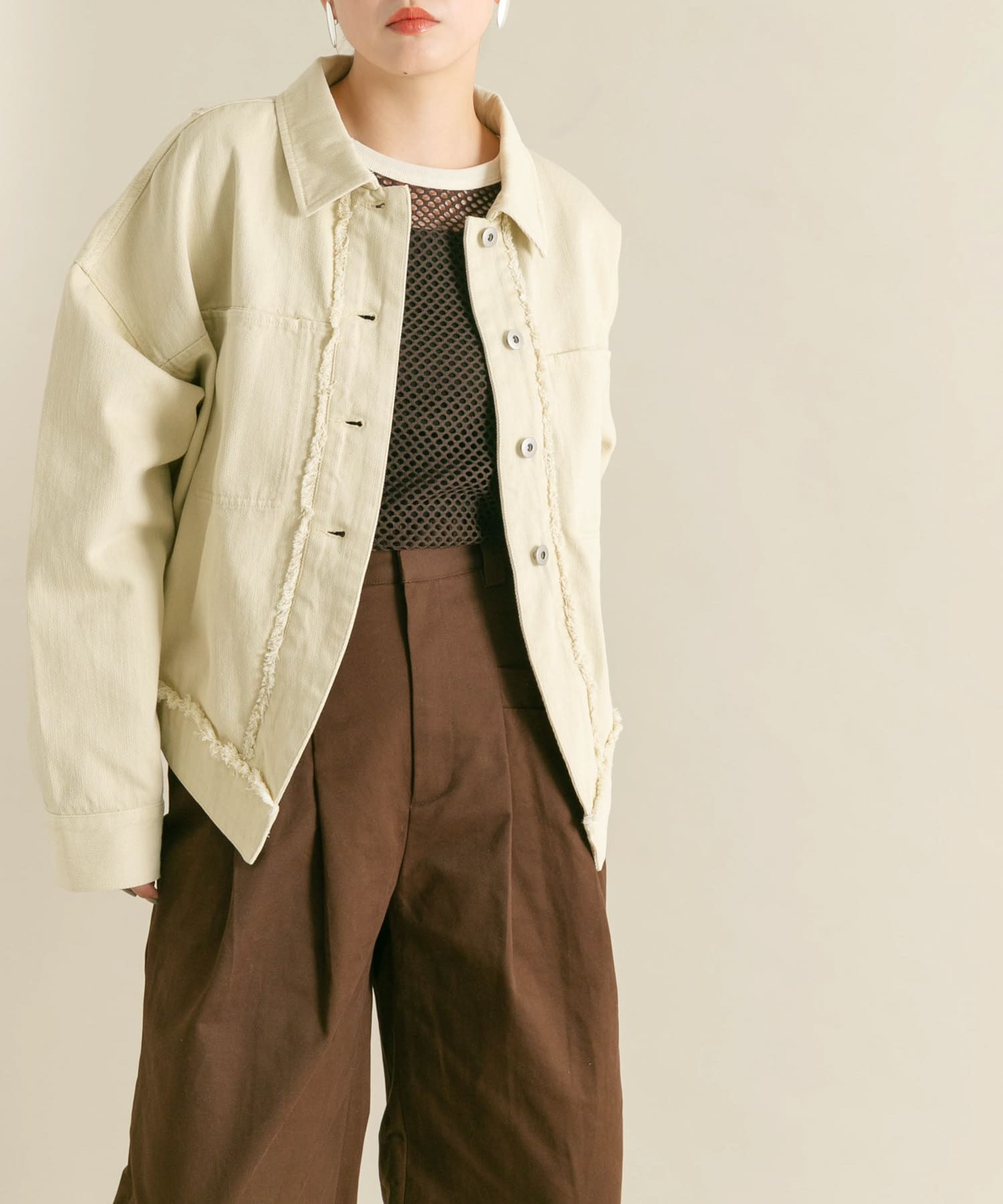 身長：160cm サイズ：one