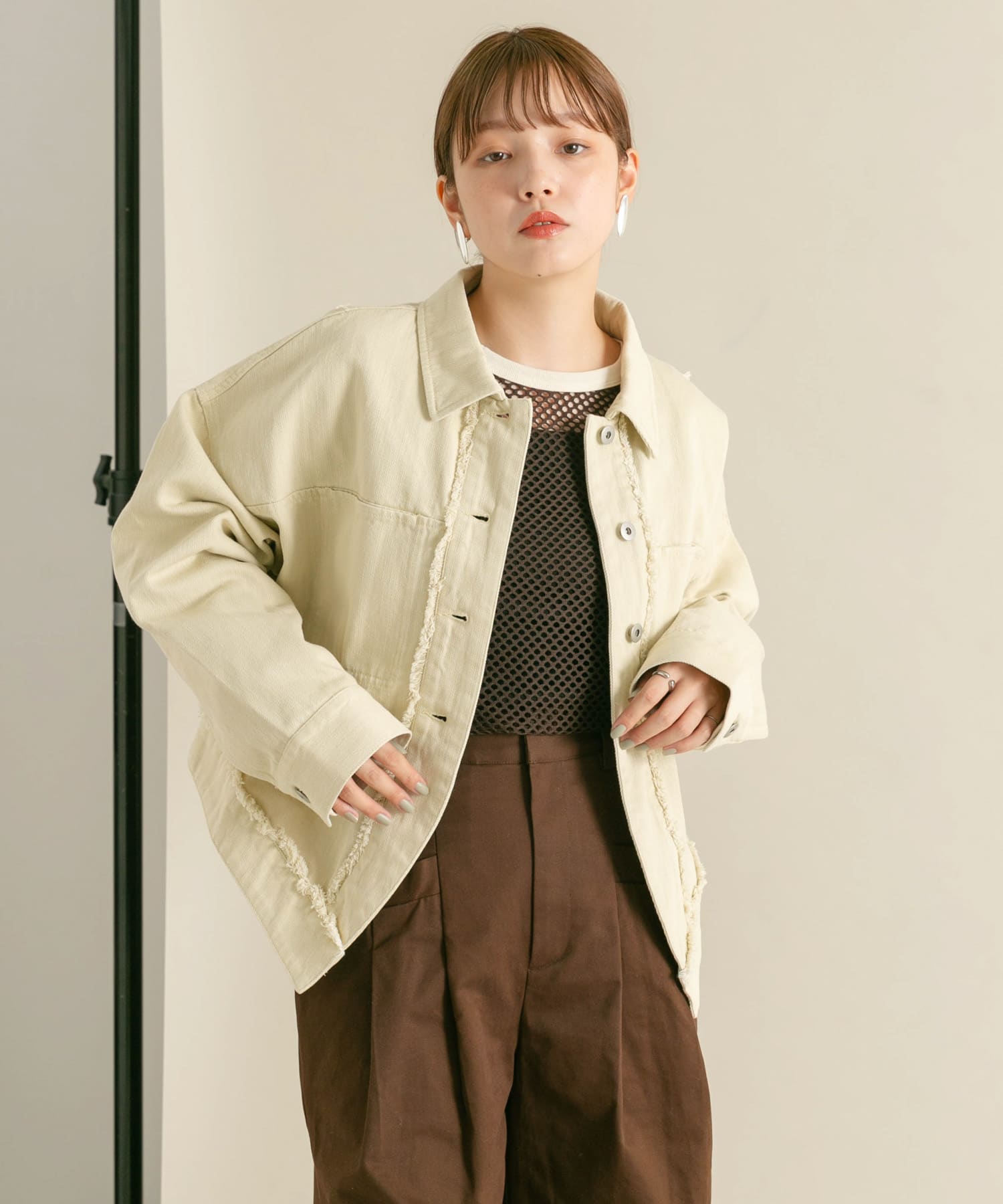 身長：160cm サイズ：one