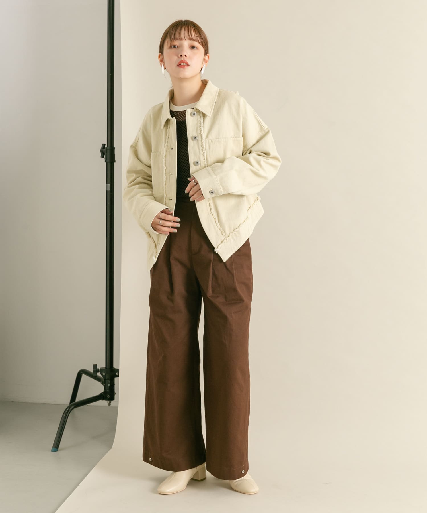 身長：160cm サイズ：one