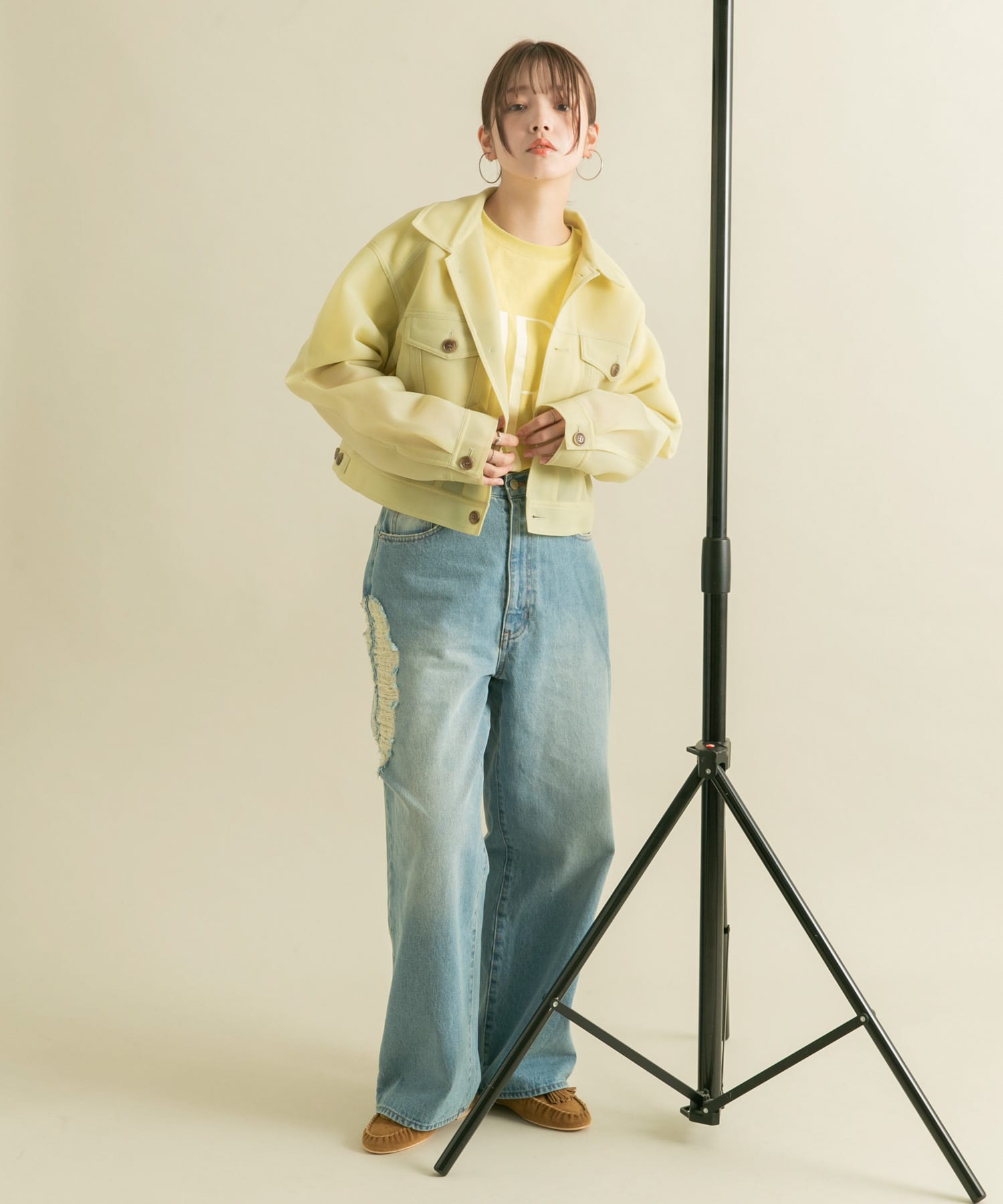 身長：160cm サイズ：one