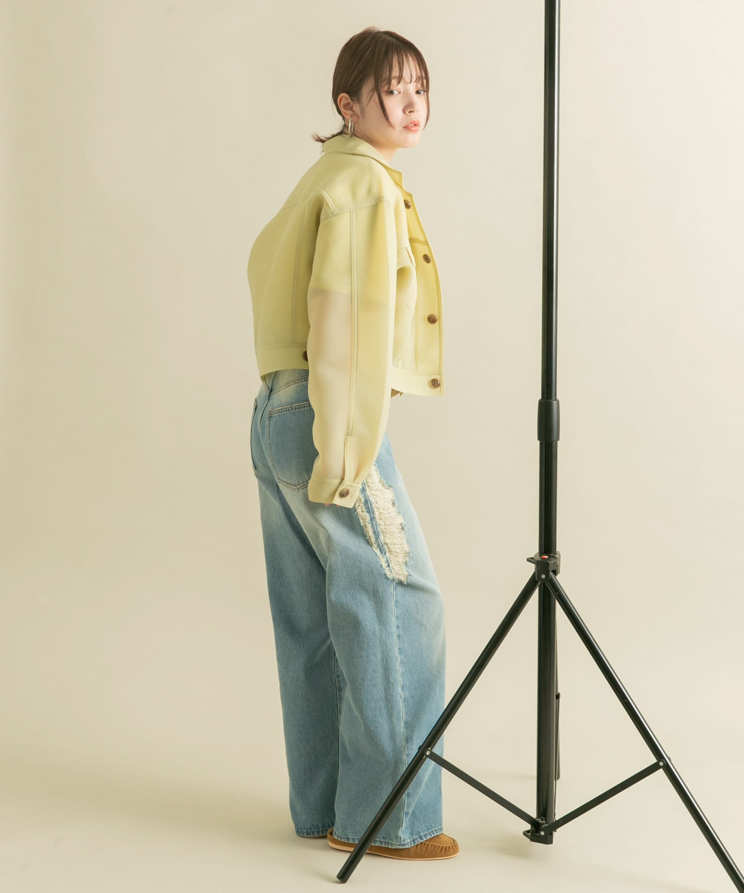 身長：160cm サイズ：one