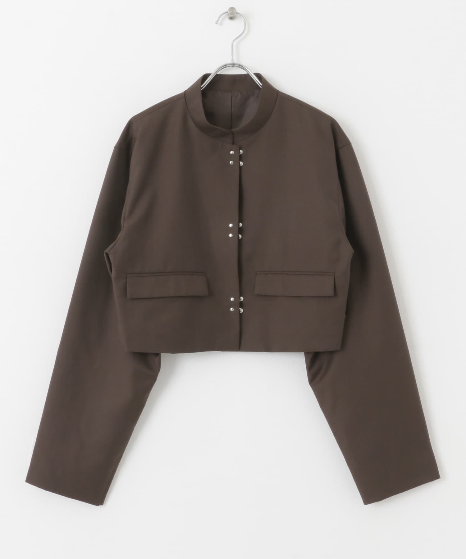クロップドホックジャケット D.BROWN one