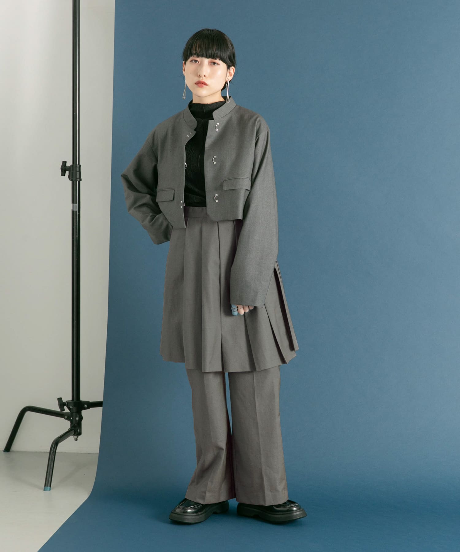 クロップドホックジャケット(one GRAY): アウター｜URBAN