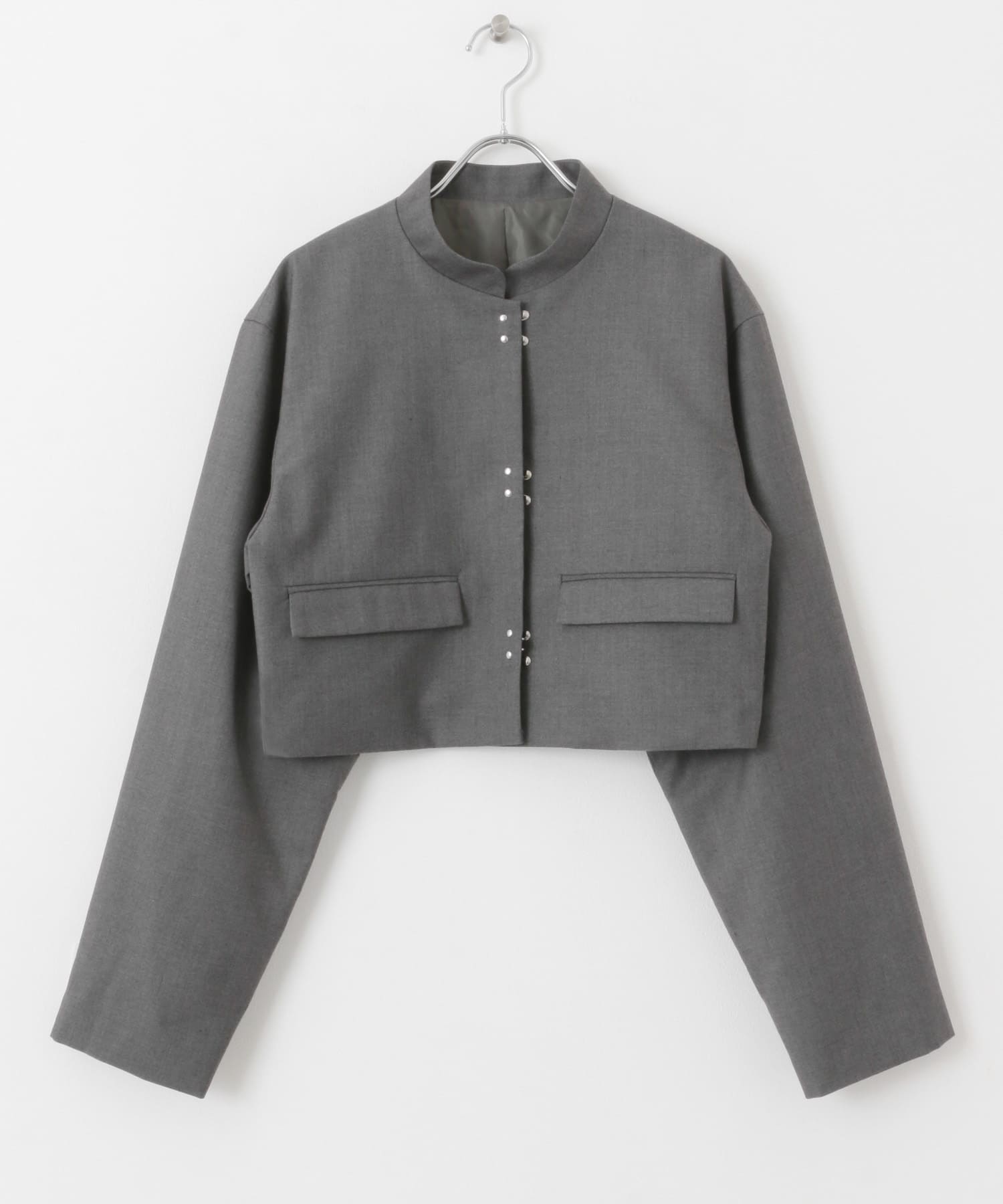 クロップドホックジャケット GRAY one