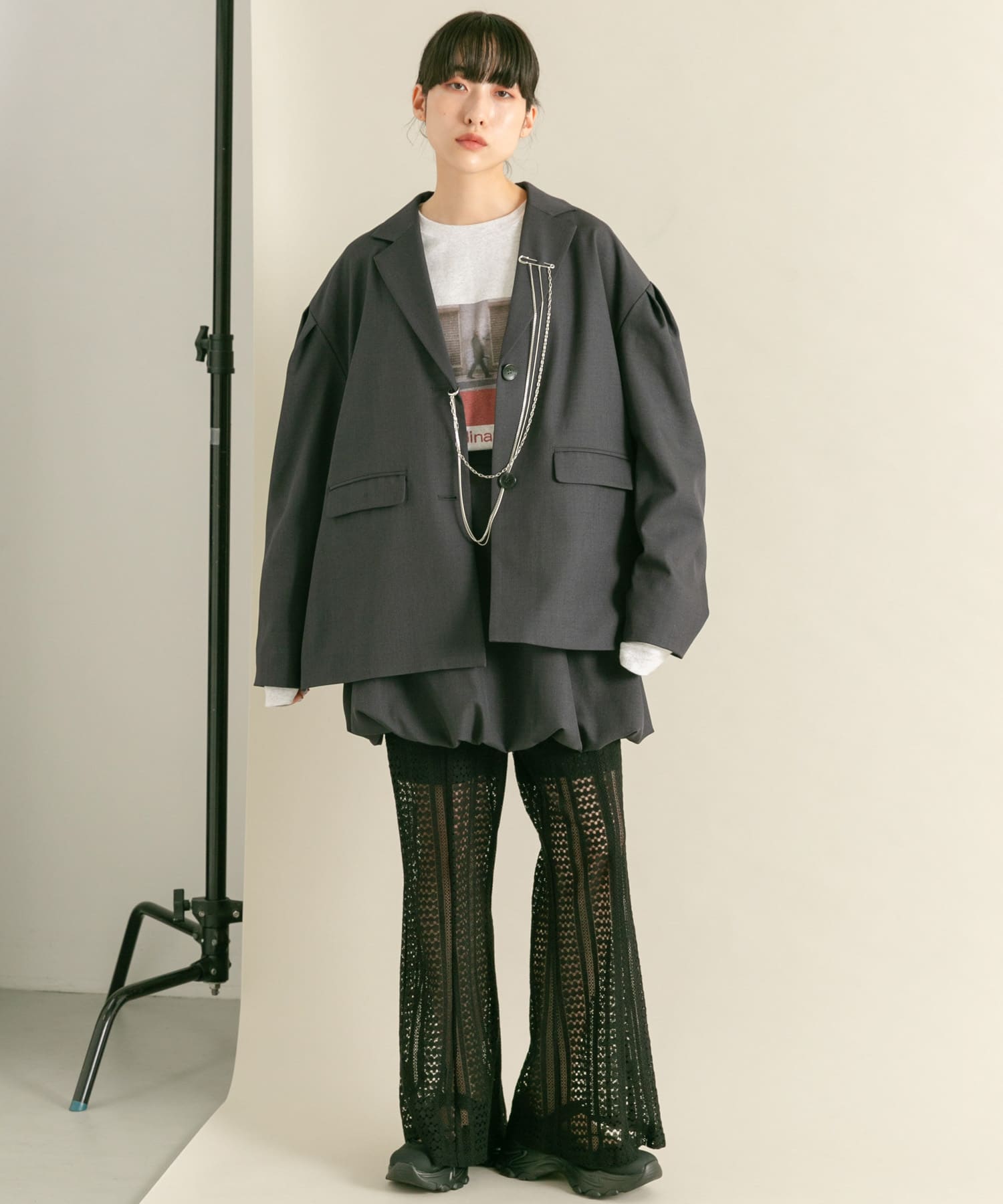 身長：160cm サイズ：one