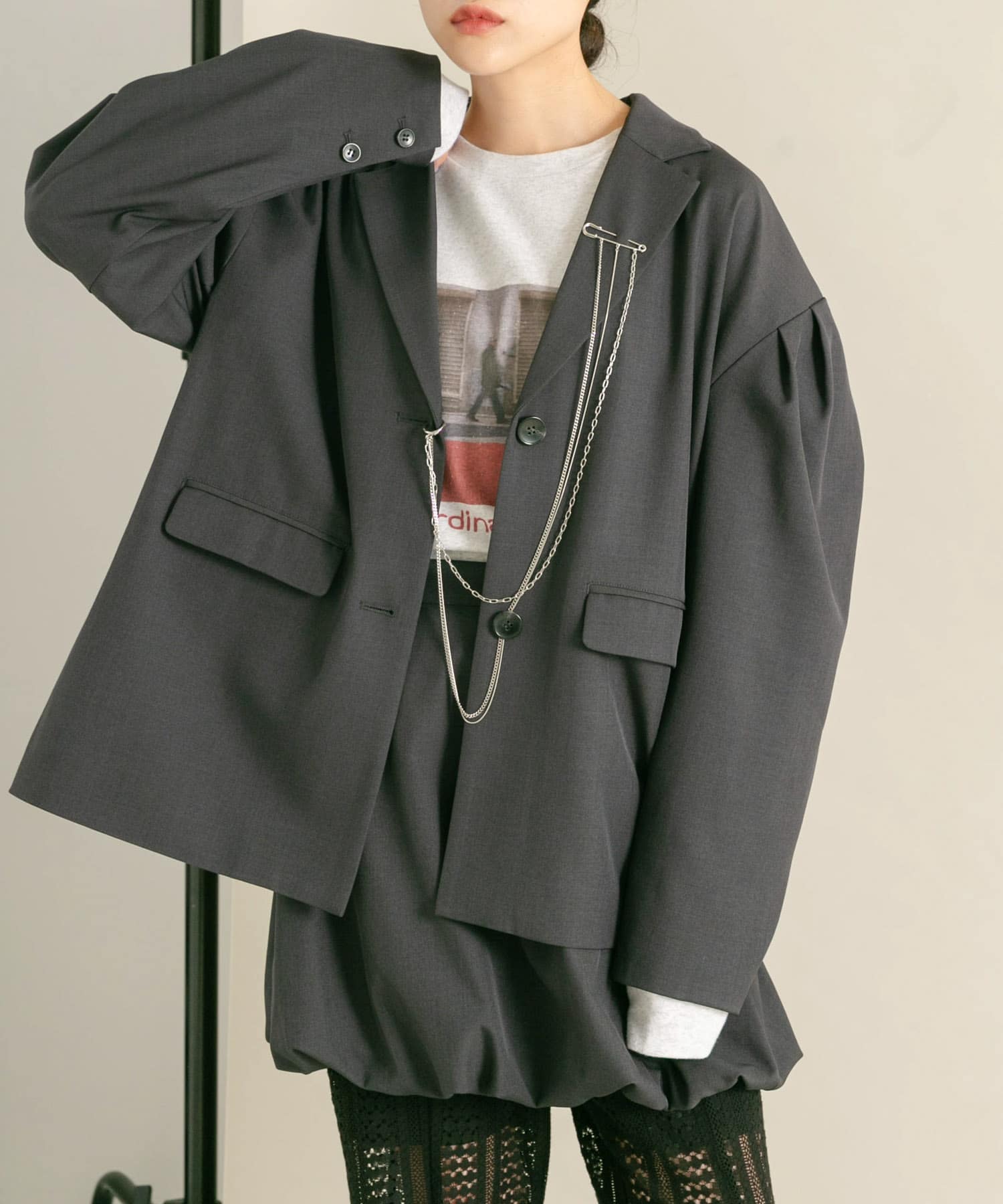 身長：160cm サイズ：one