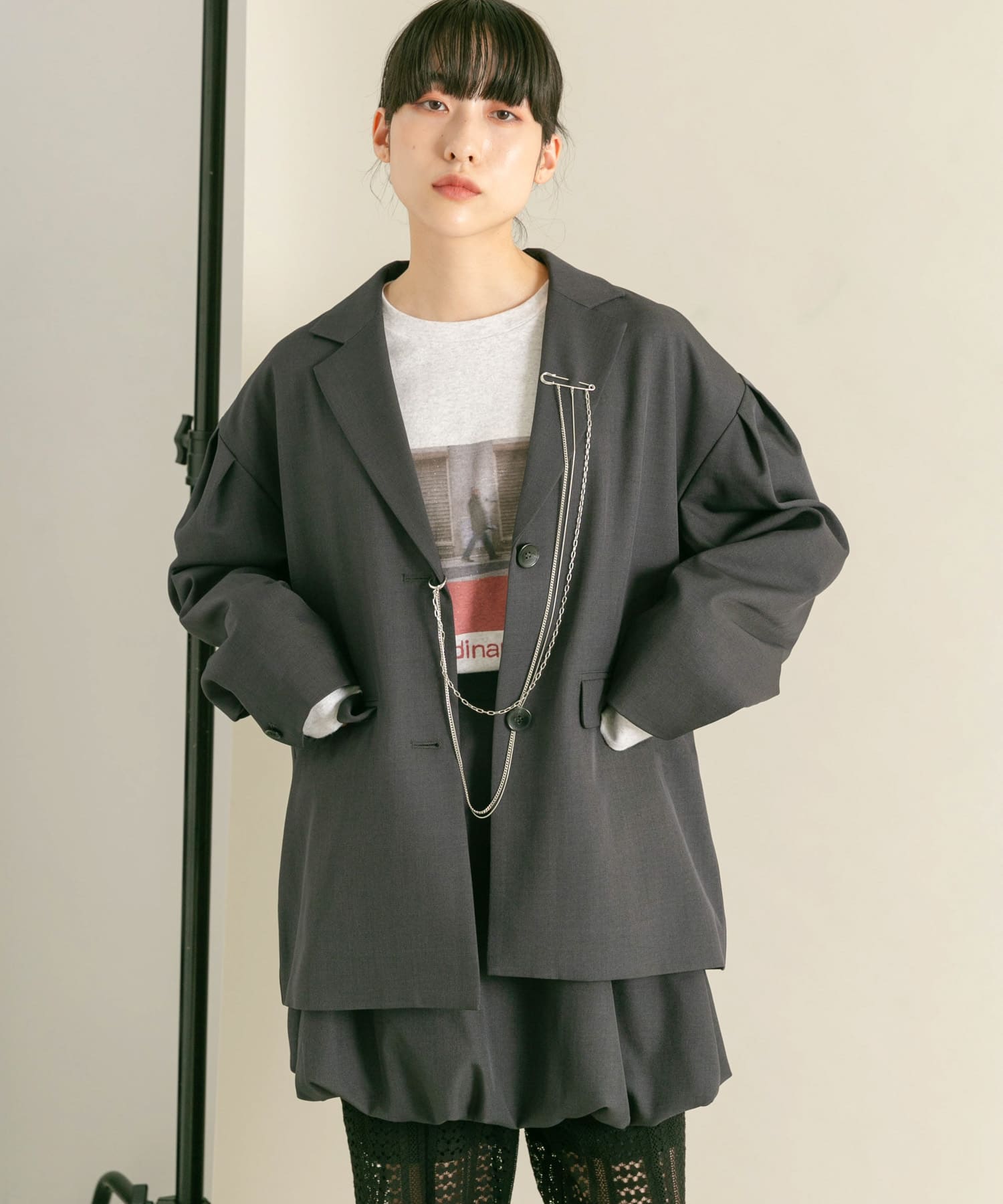 身長：160cm サイズ：one