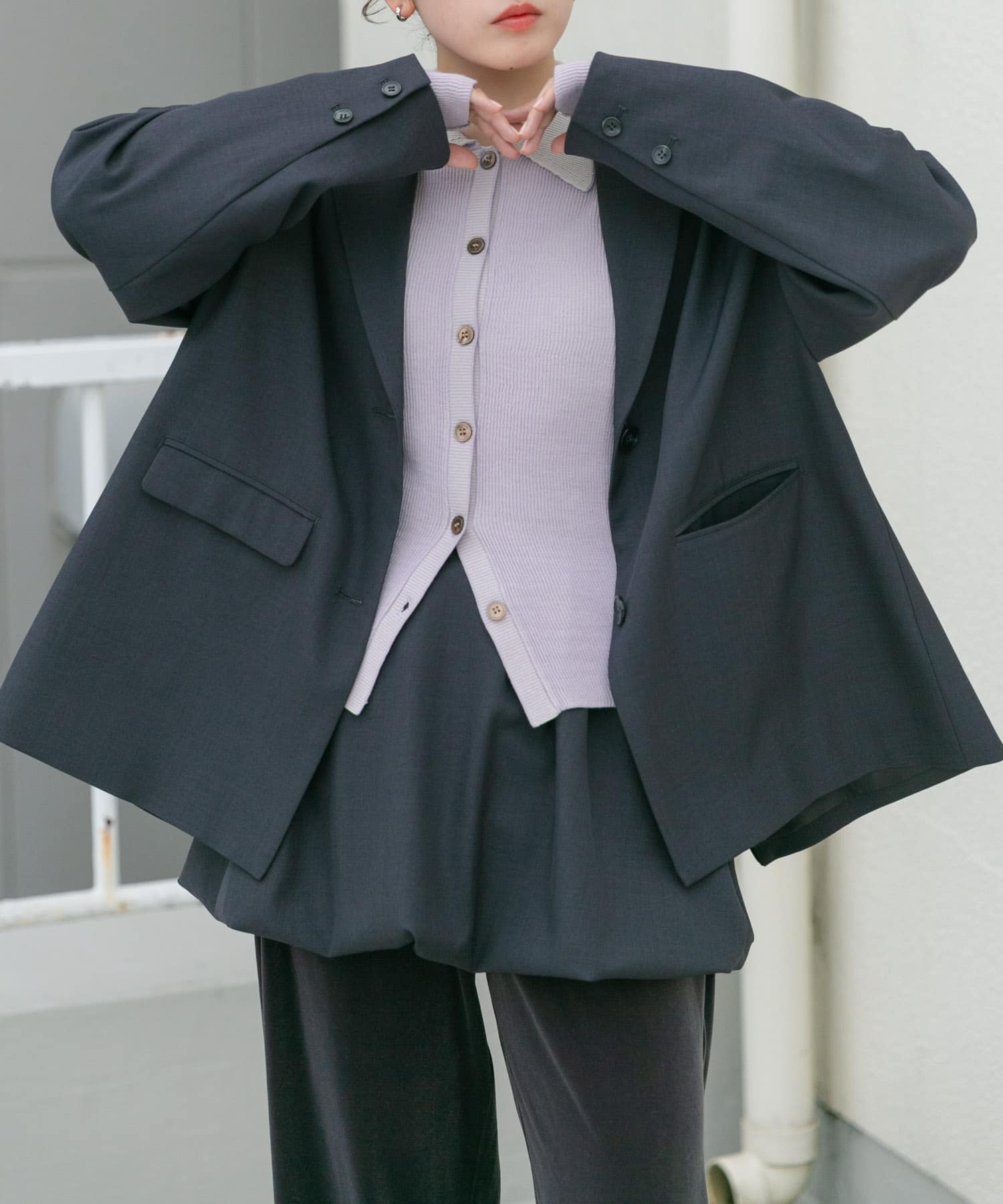 身長：160cm サイズ：one