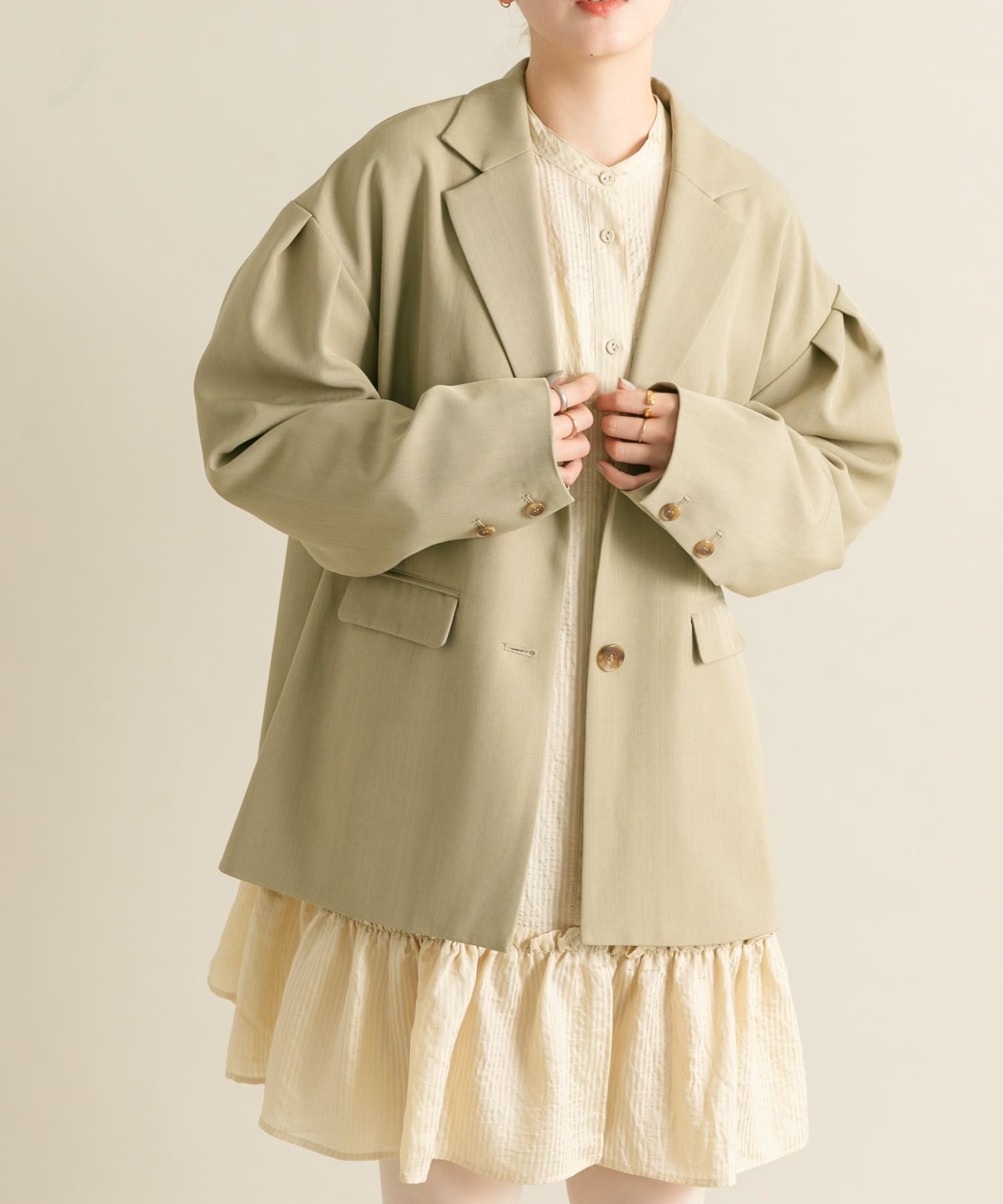 身長：160cm サイズ：one