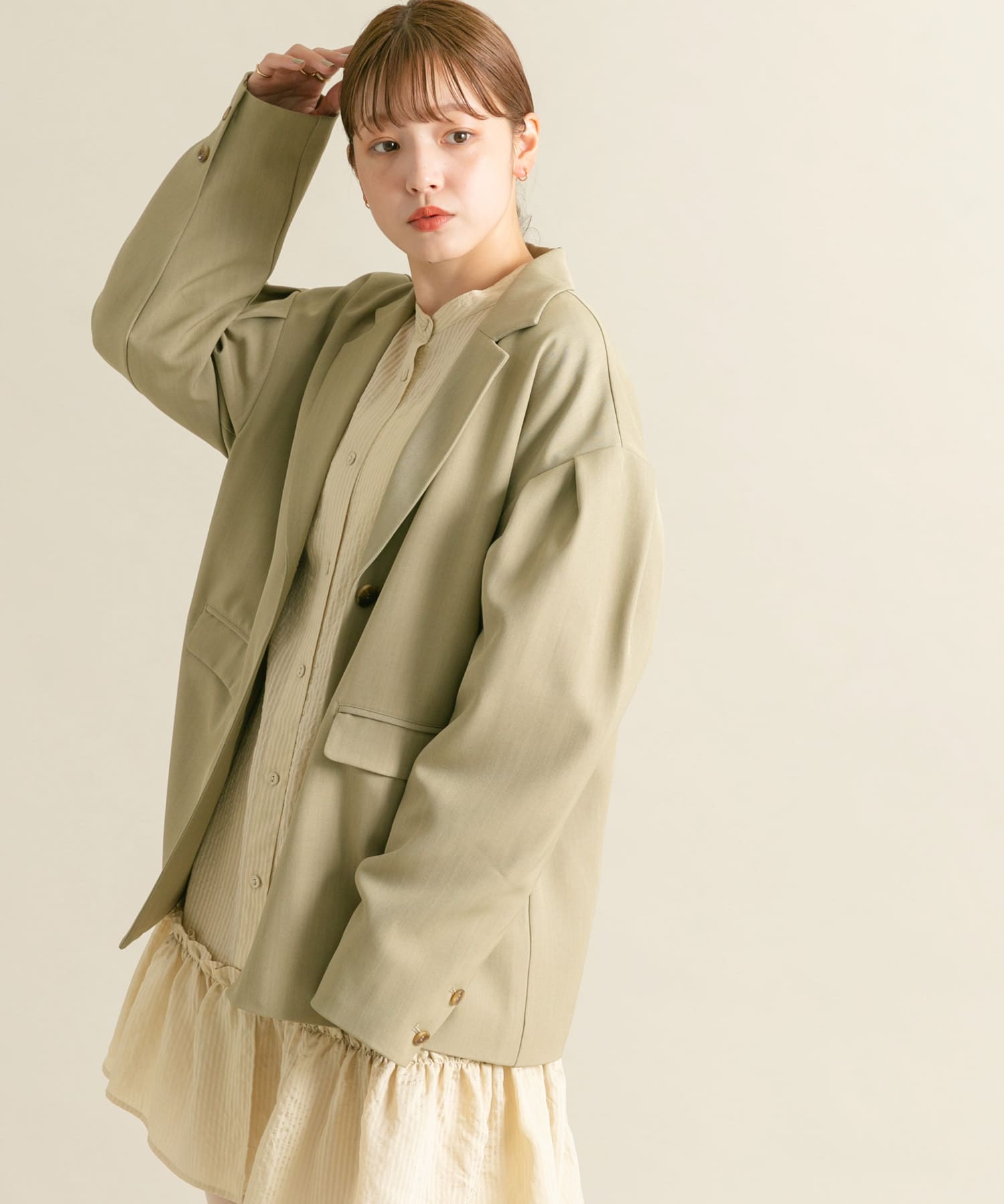 身長：160cm サイズ：one