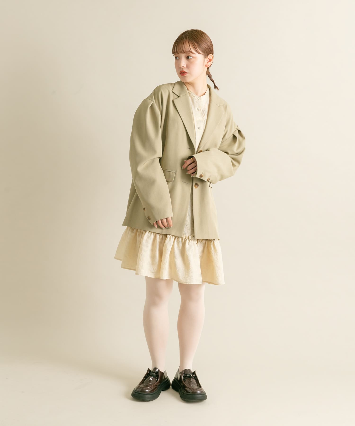 身長：160cm サイズ：one