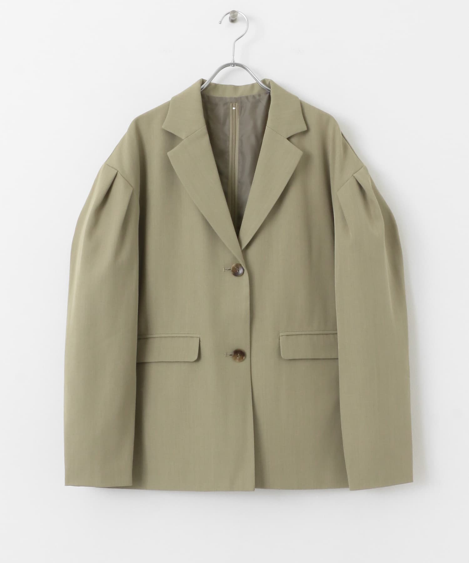 ショルダータックBIGジャケット KHAKI one