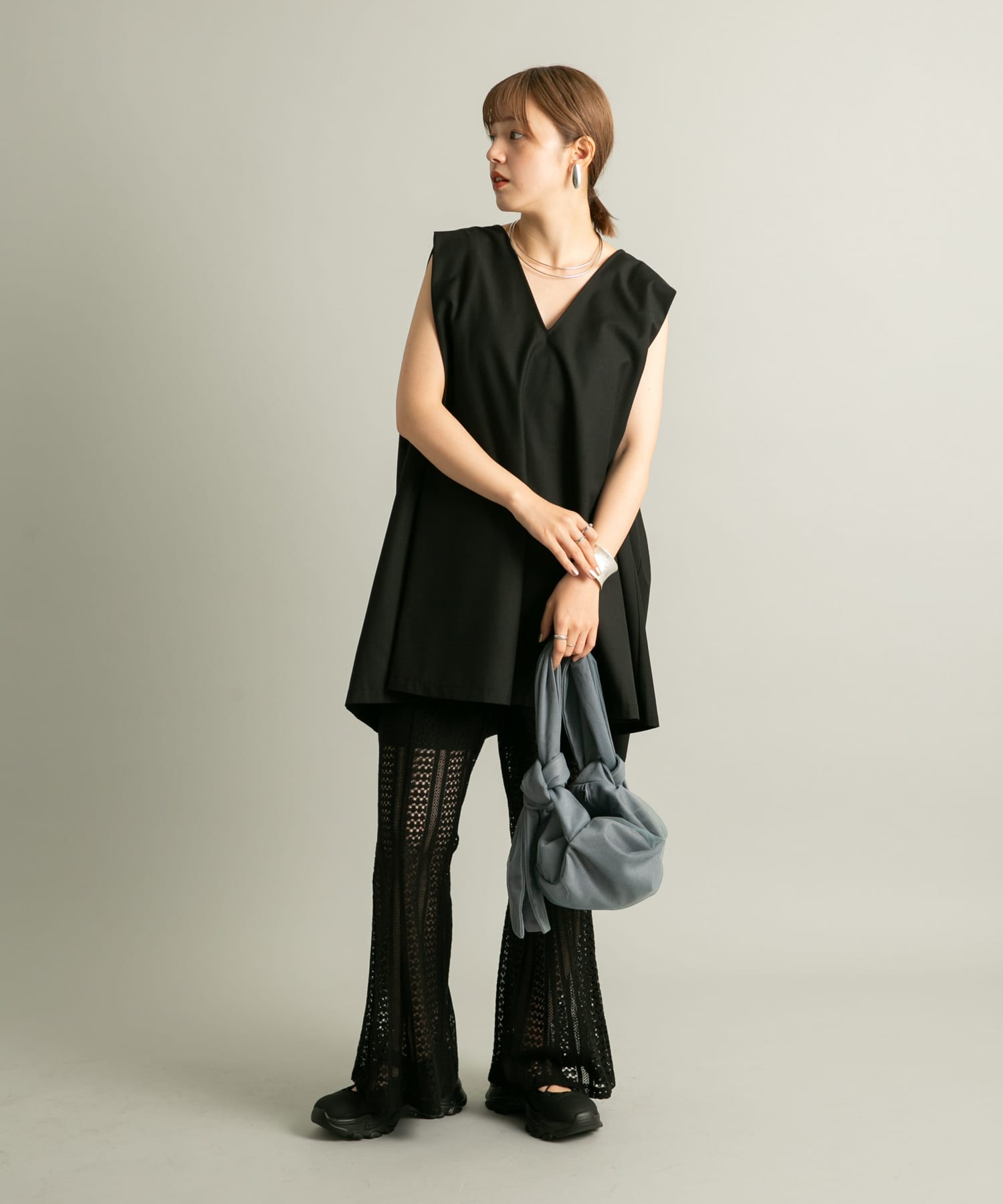 マルチWAYチュールドッキングBAG BLUE GRAY one