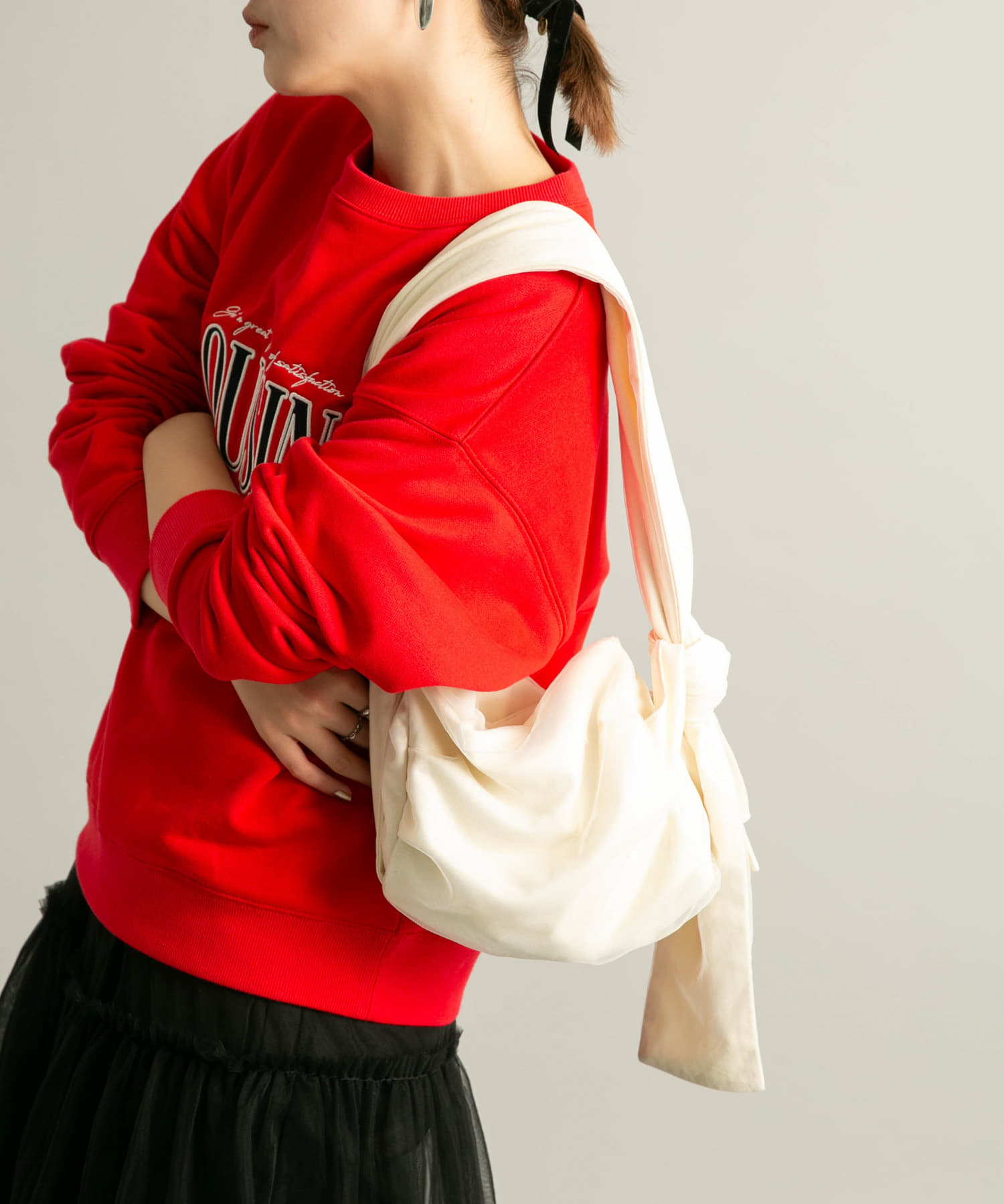 マルチWAYチュールドッキングBAG IVORY one