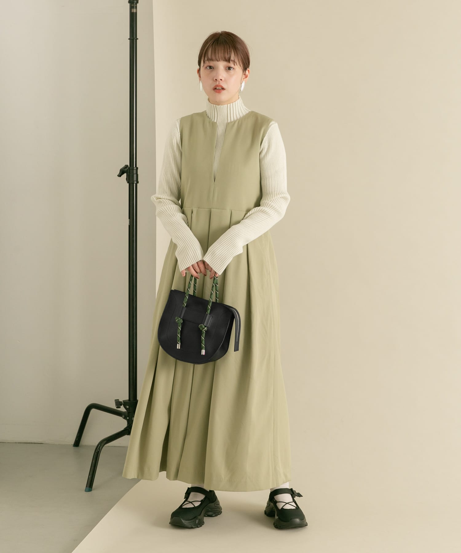 ロープハンドBAG BLACK one